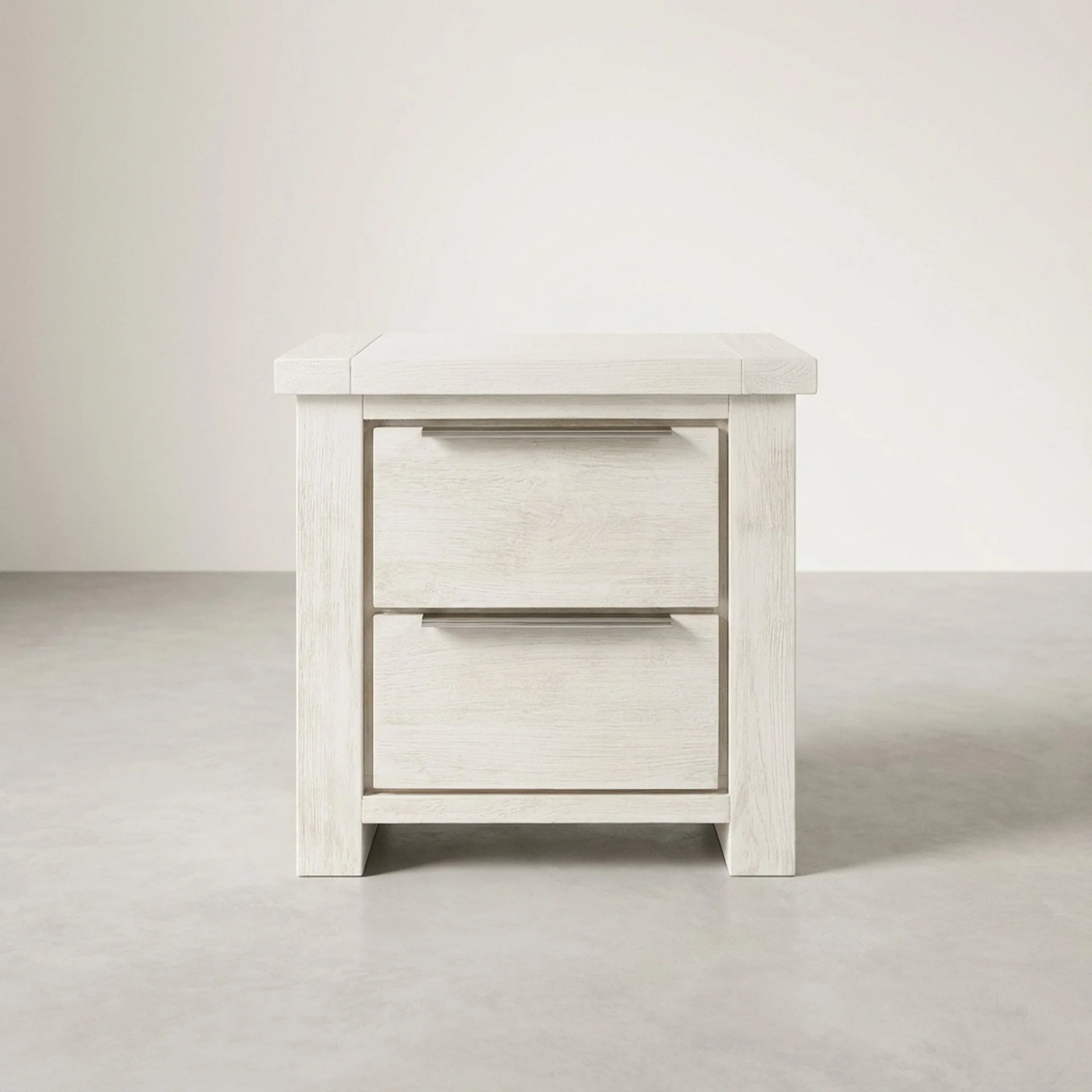 Lincoln Solid Wood Bedside Table - White - Image 5