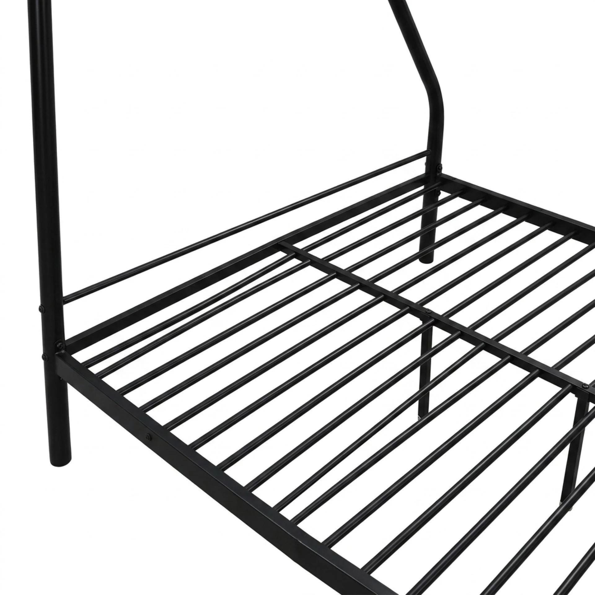 Link Metal Triple Bunk Bed Frame - Black - Image 11