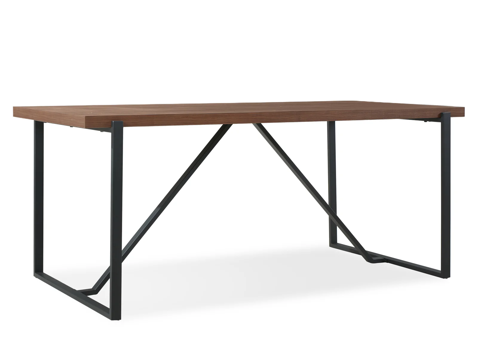 LIRON Dining Table Rectangle 180x90cm - WALNUT - Image 2