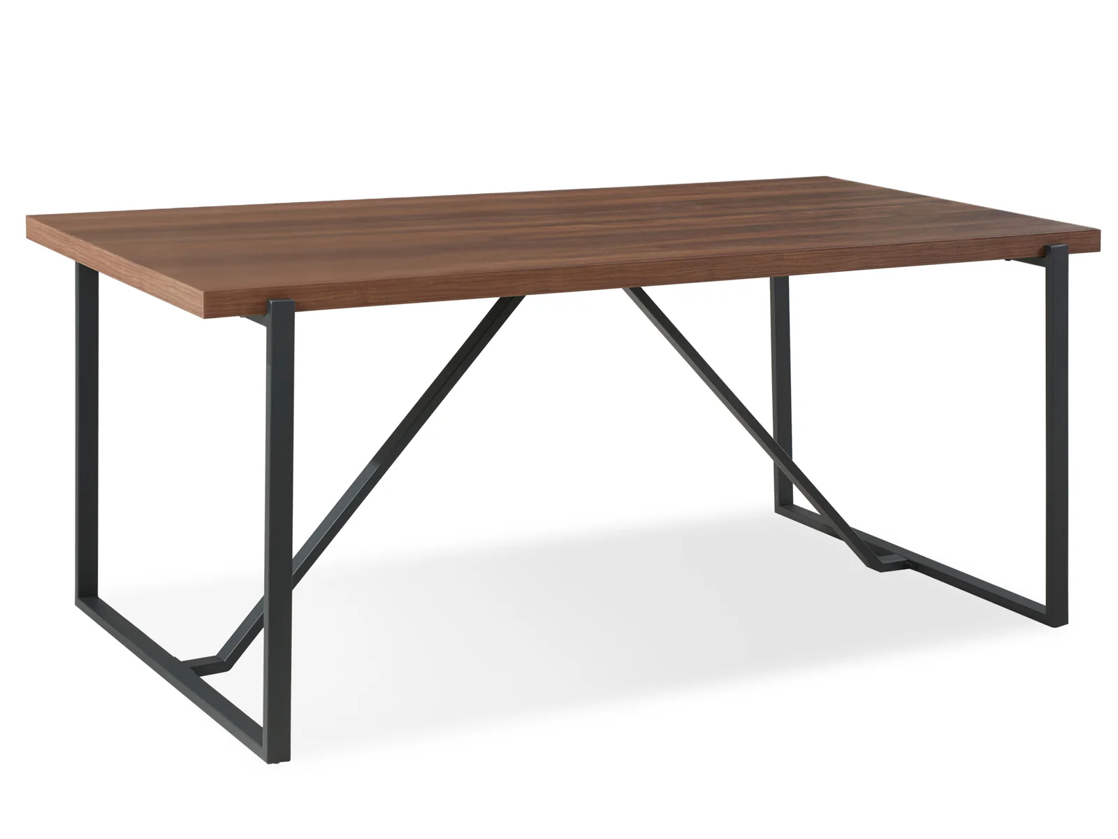 LIRON Dining Table Rectangle 180x90cm - WALNUT - Image 5