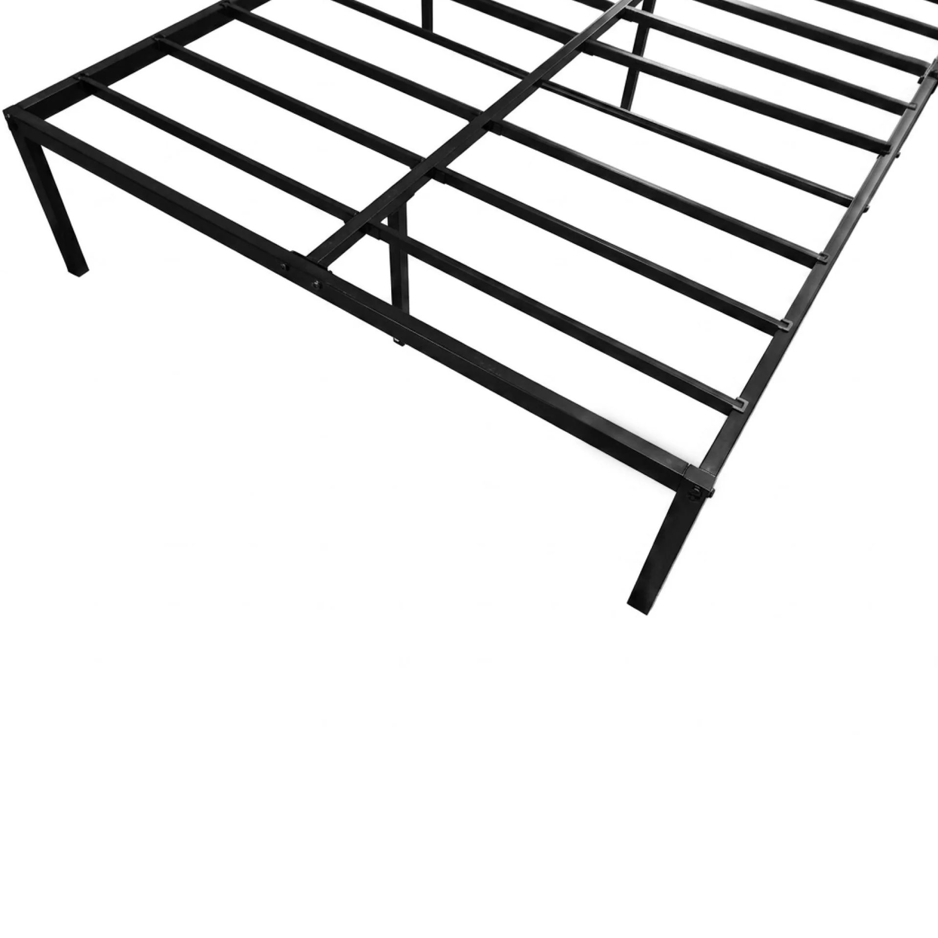 Lite King Single Metal Bed Frame - Black - Image 11