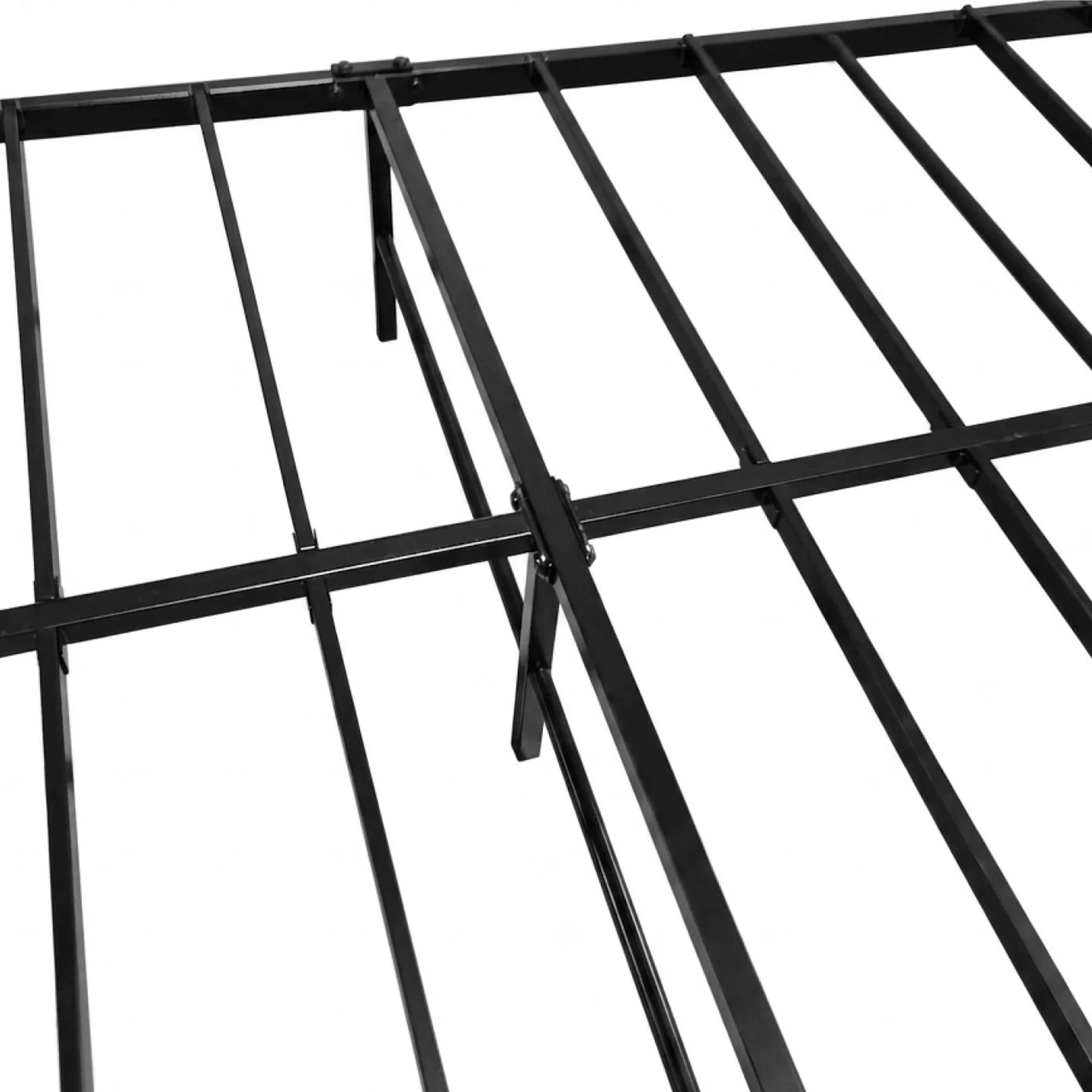 Lite King Single Metal Bed Frame - Black - Image 9