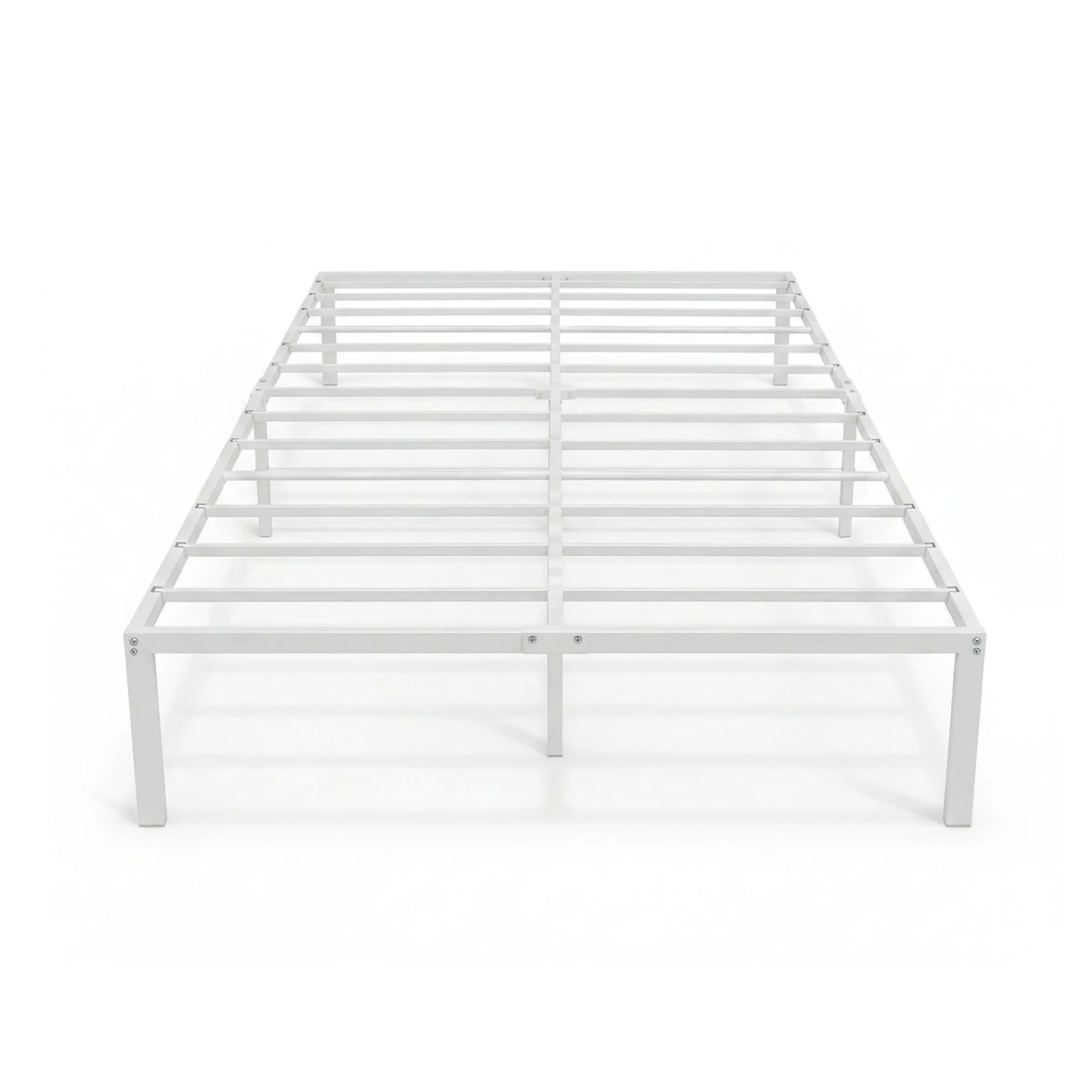 Lite King Single Metal Bed Frame - White - Image 9