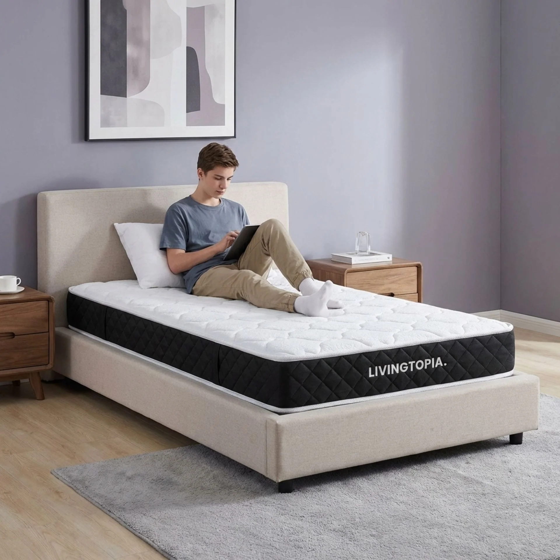 Bamboo Classic Pocket Spring Mattress - King Single - Image 7