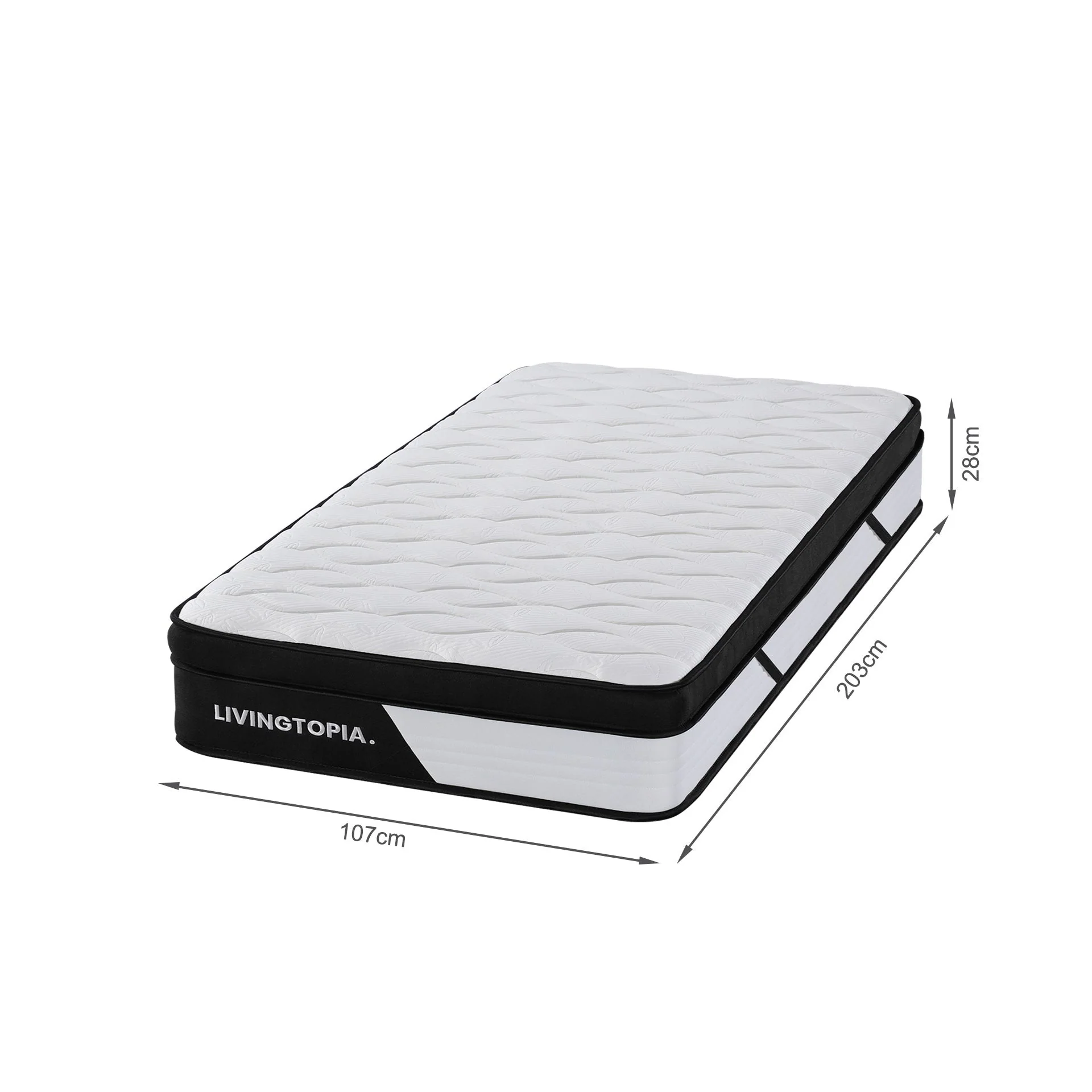 Bamboo Pro 5 Zone Pocket Spring Mattress - King Single - Image 13