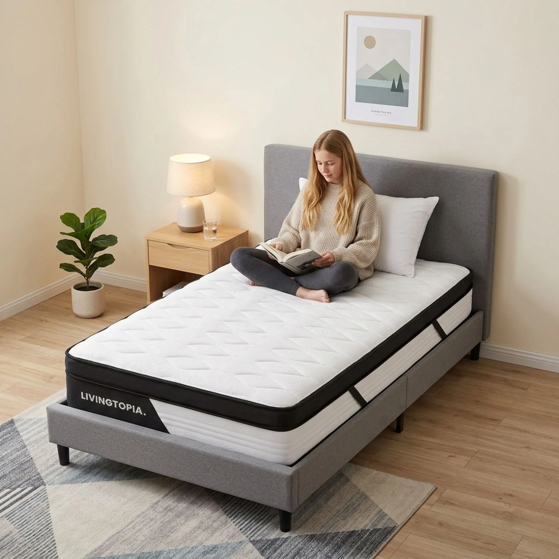 Bamboo Pro 5 Zone Pocket Spring Mattress - King Single - Image 17
