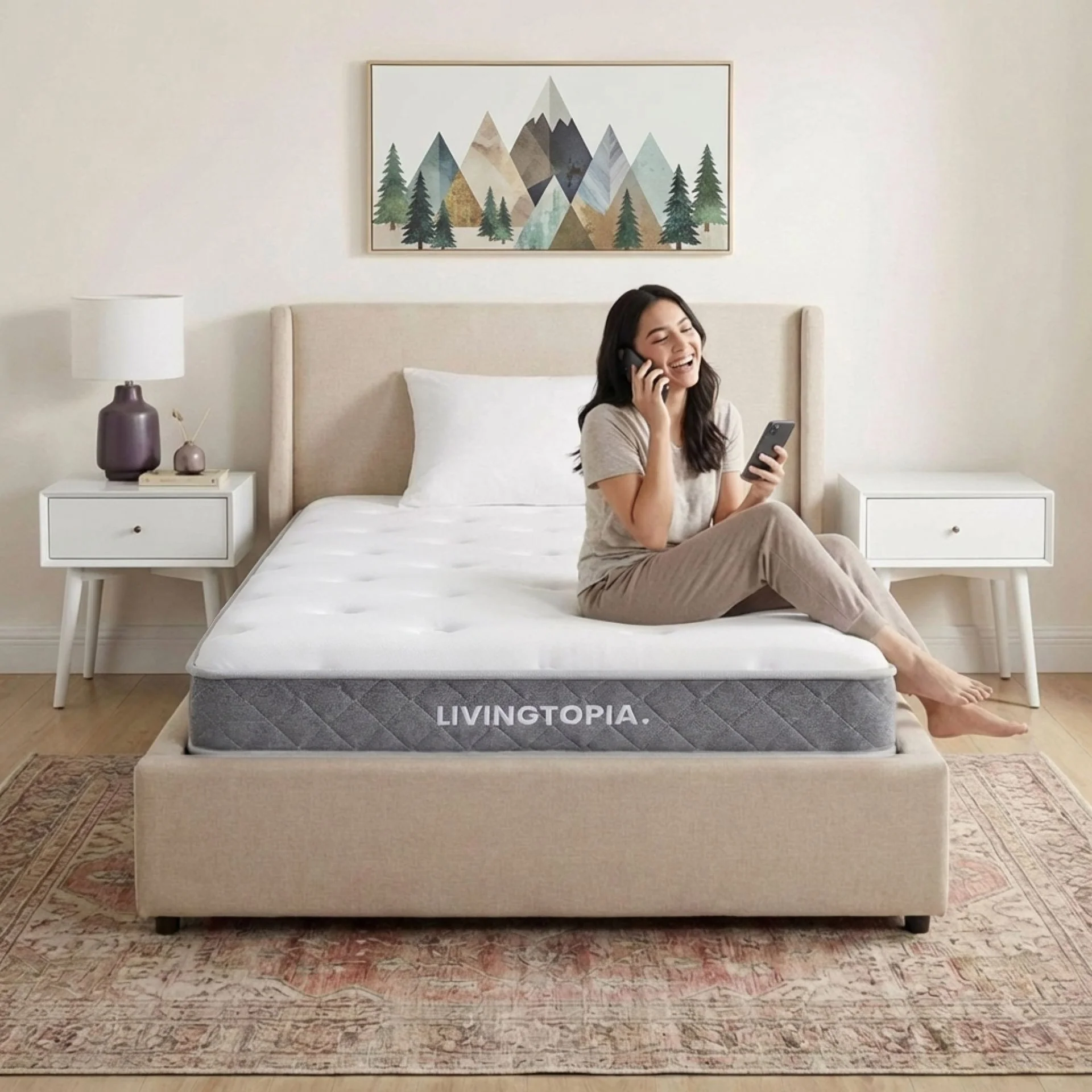 LivingTopia DreamNest Classic King Single Mattress