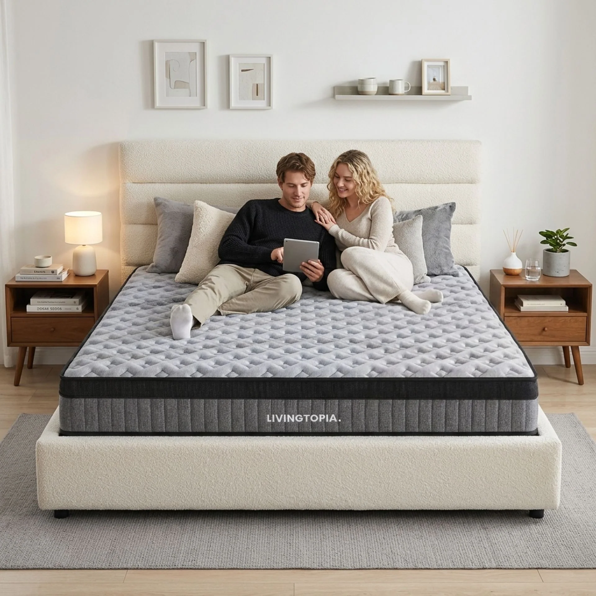 LivingTopia Hybrid Plus Super King Mattress