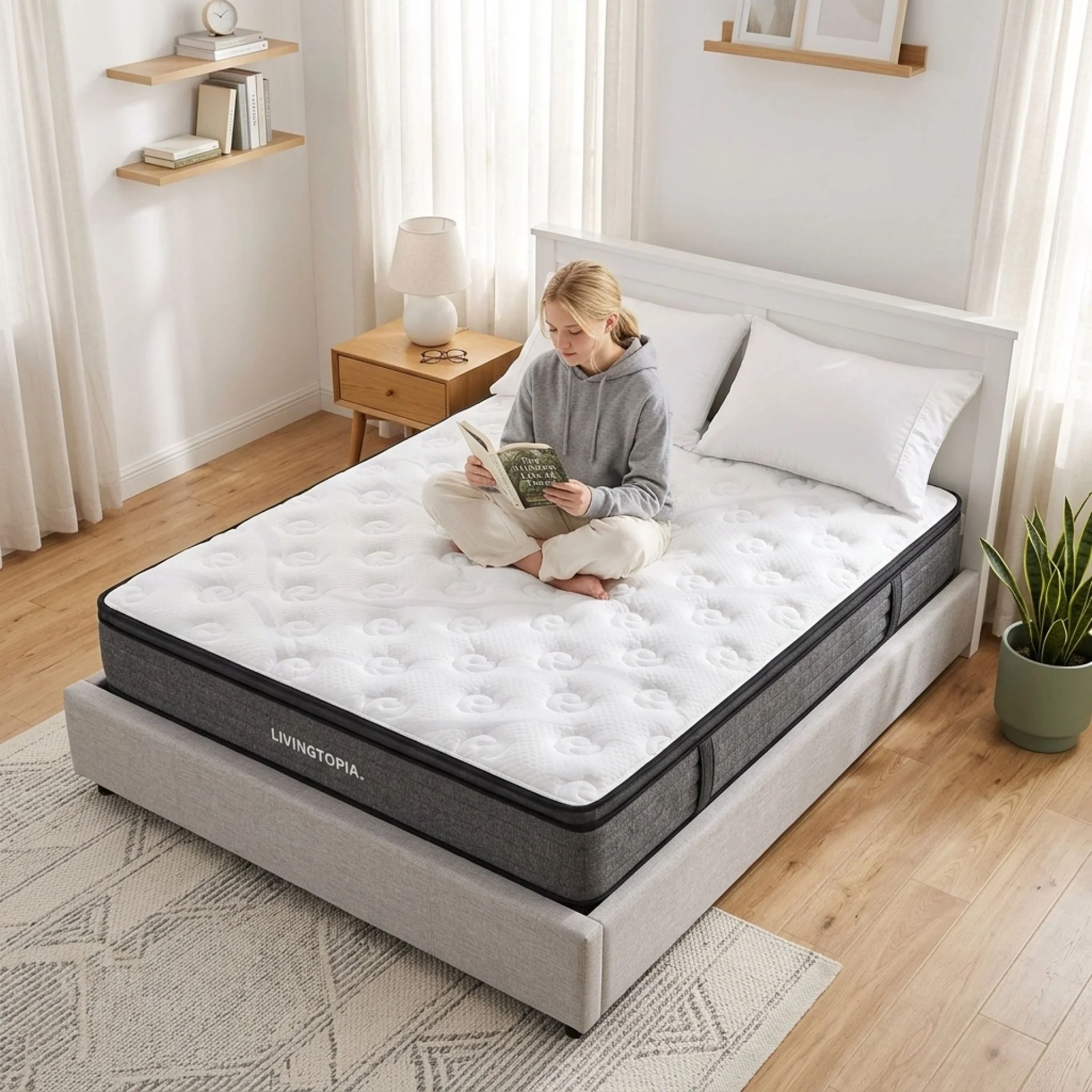 LivingTopia Hybrid Pro Queen Mattress - Image 15