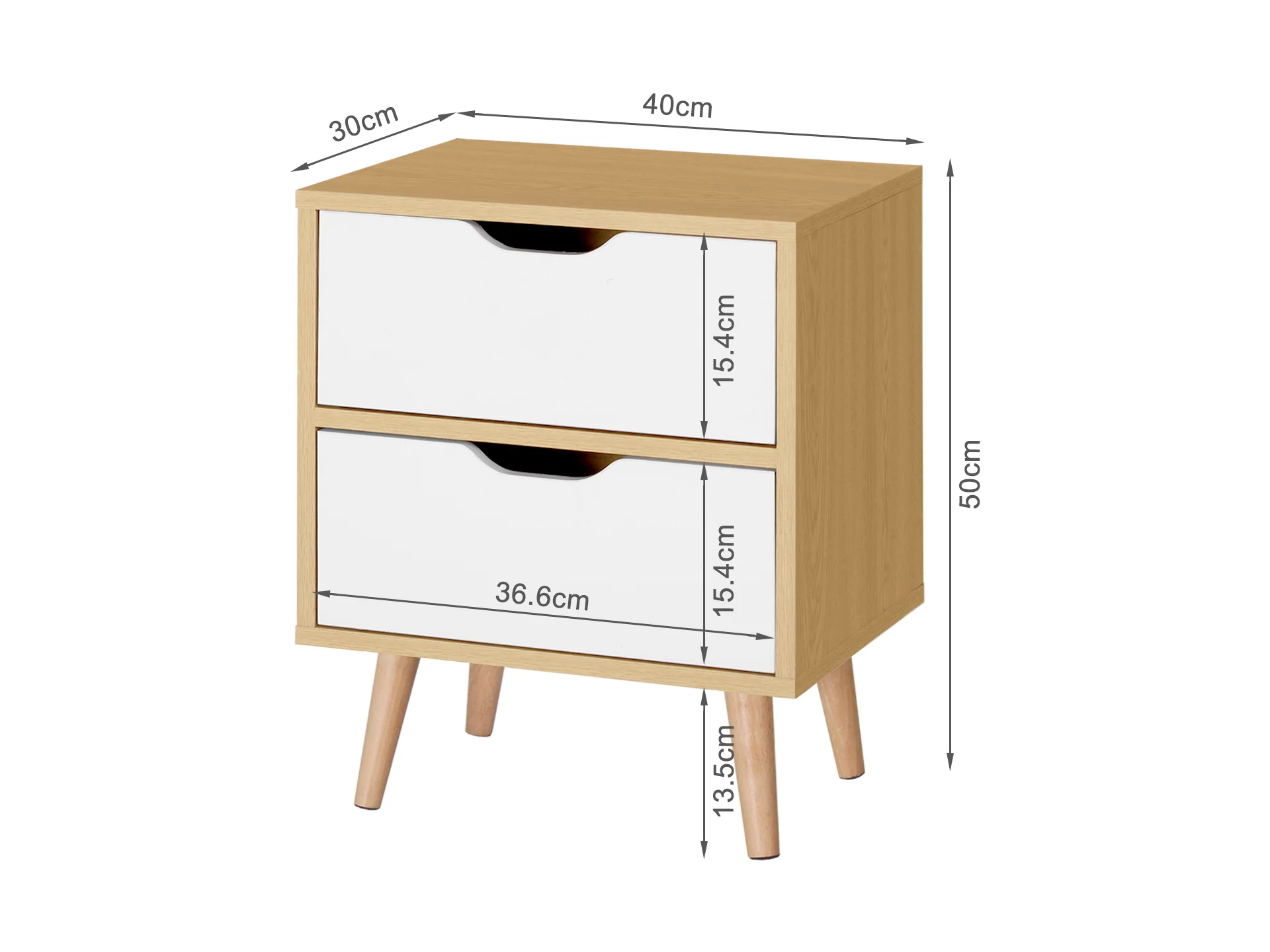 Loy Bedside Table - Maple - Image 6
