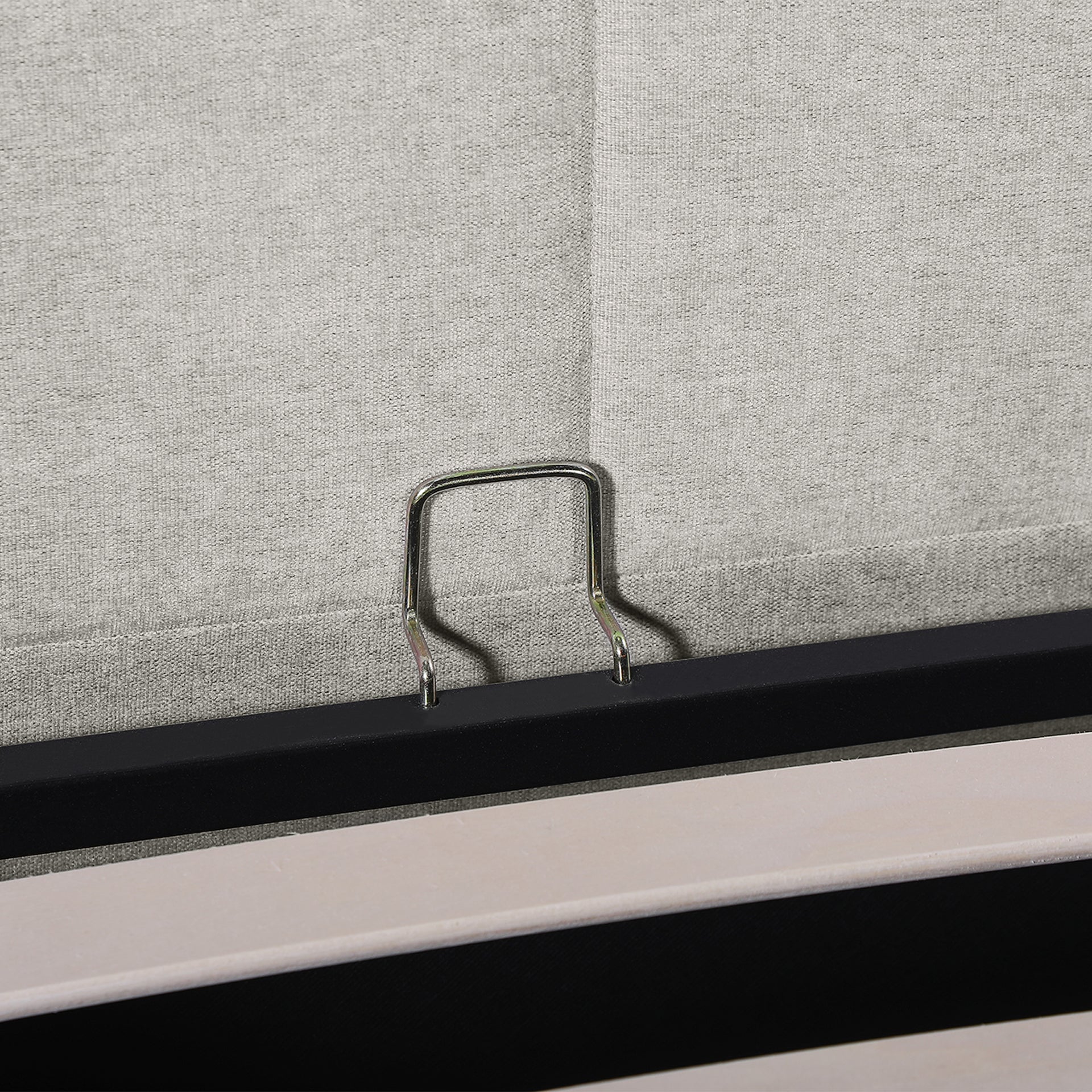 Elevon Queen Gas Lift Bed Frame - Linen Grey - Image 11