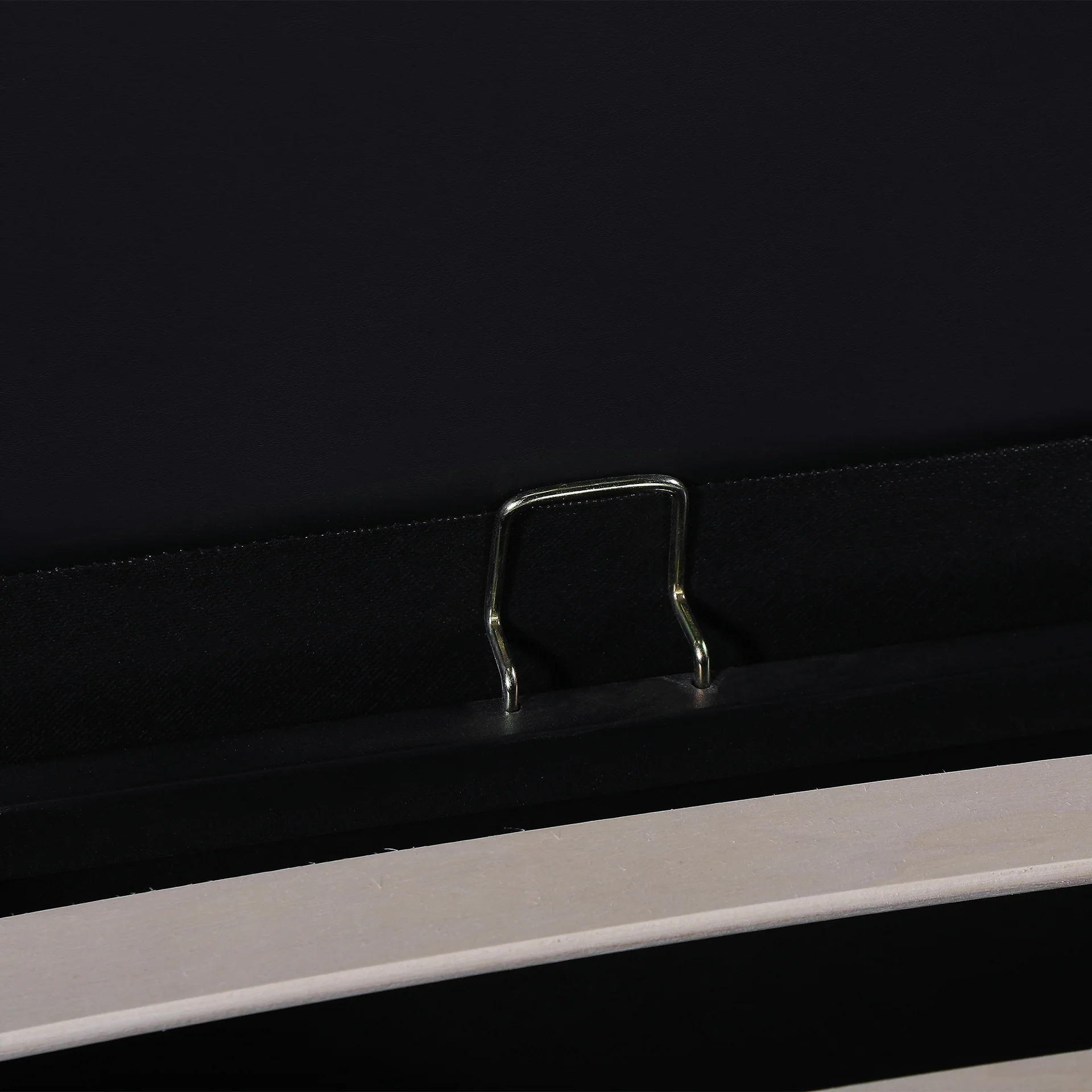 Lumetek PU Queen Gas Lift Bed Frame - Black - Image 12