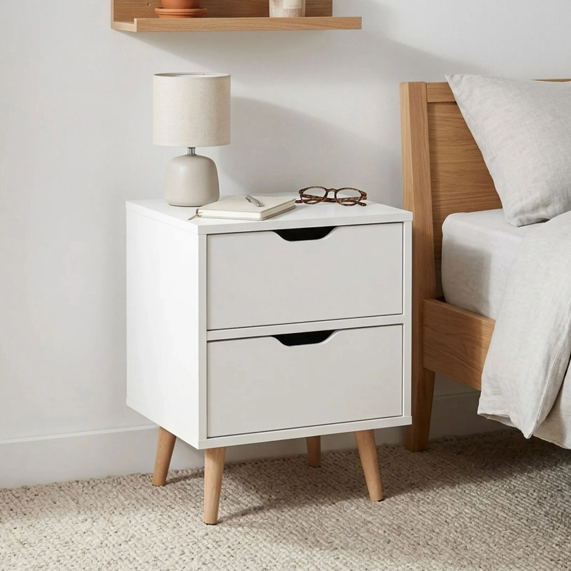 LOY Bedside Table - White