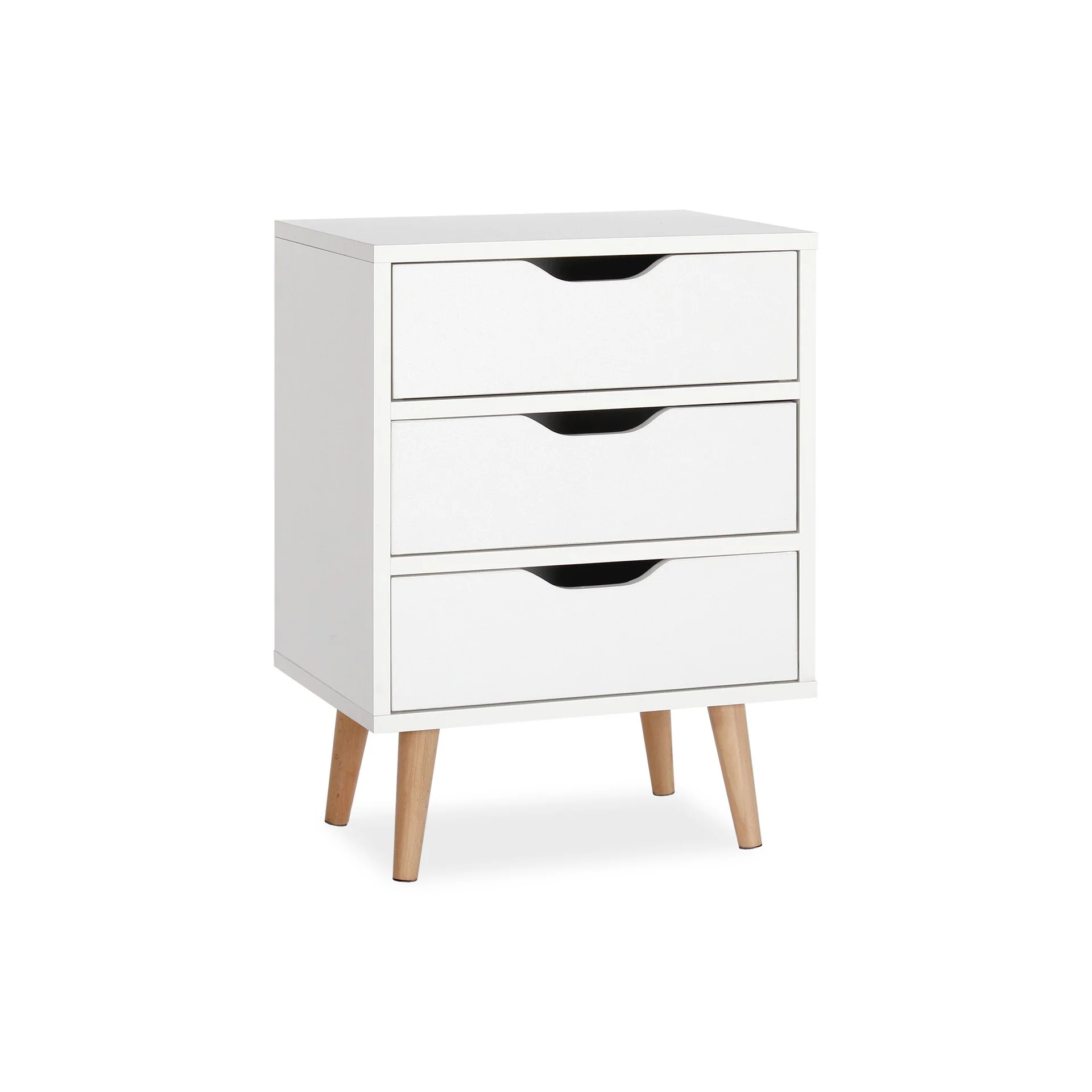 Drew Bedside Table - Maple + White - Image 7