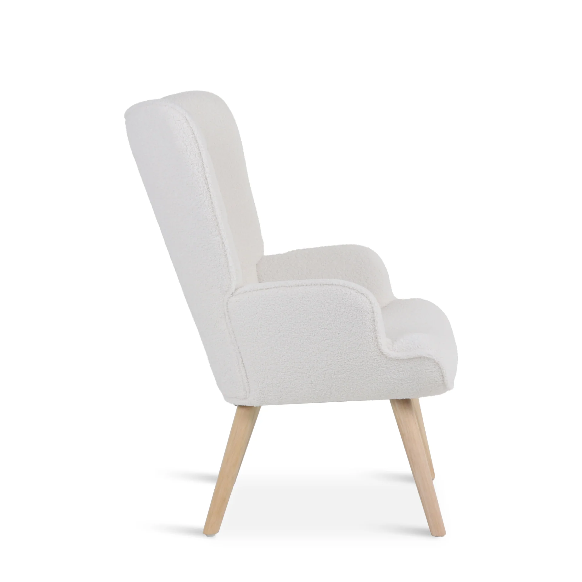 Airi Boucle Armchair - White - Image 9