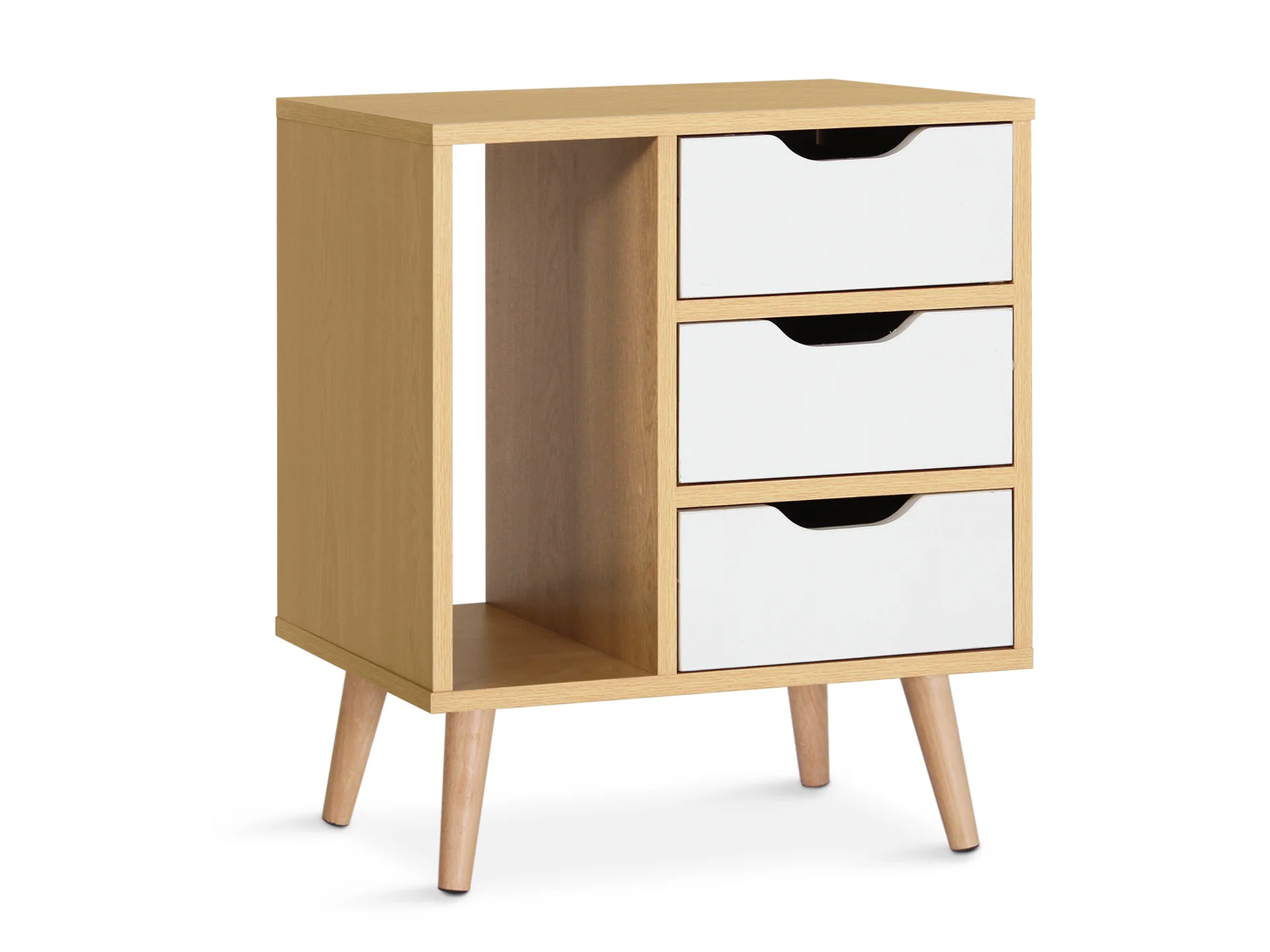 Luca Bedside Table - Maple - Image 2