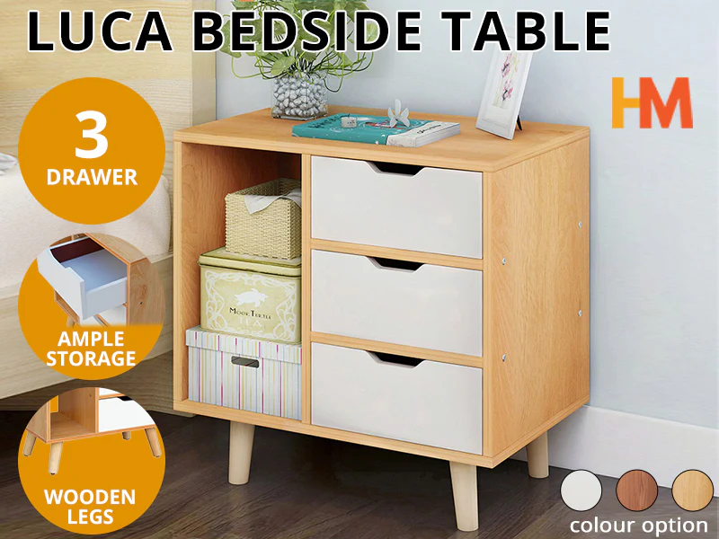 LUCA Bedside Table - MAPLE - Image 8