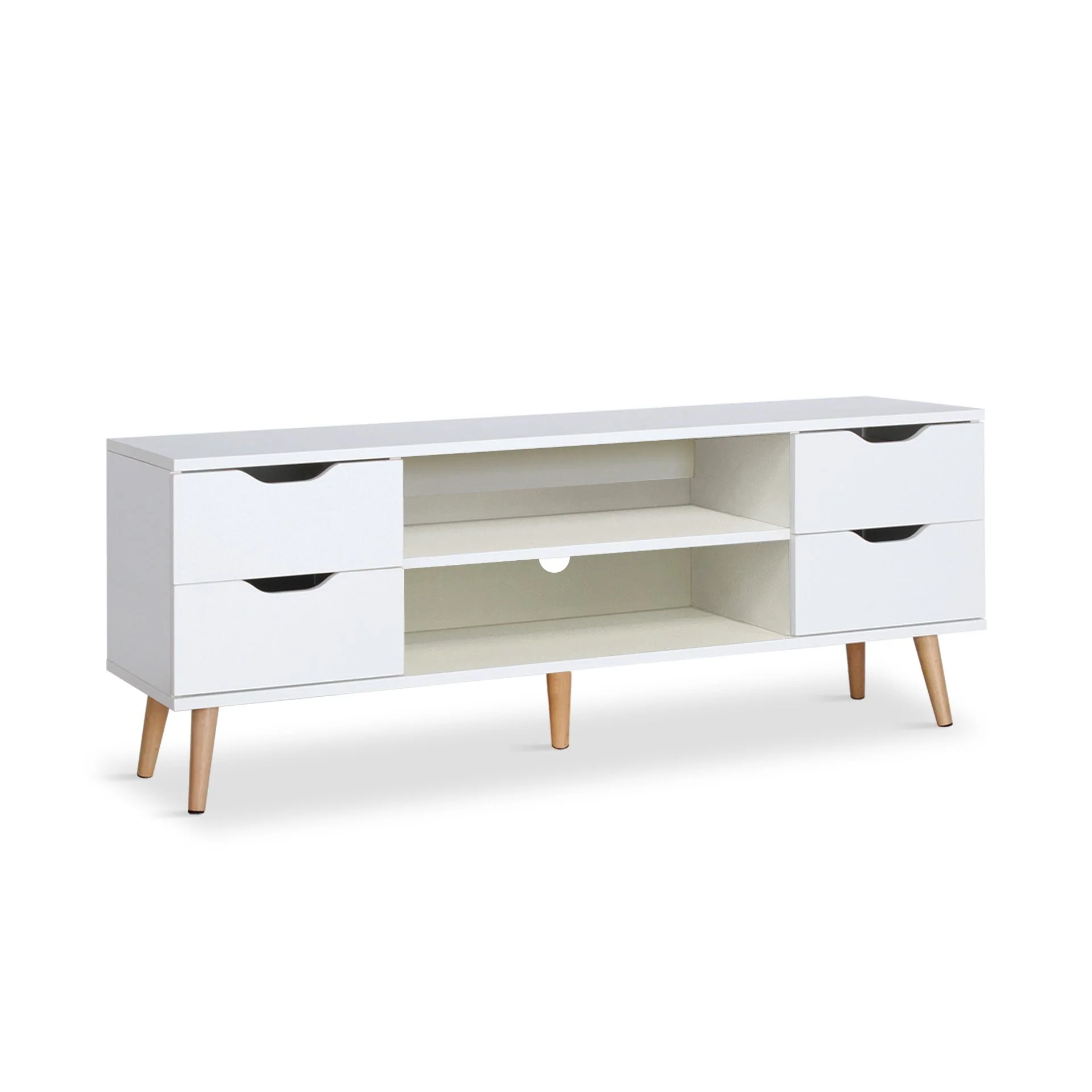 Lucille 1.2M Entertainment Unit - White - Image 8