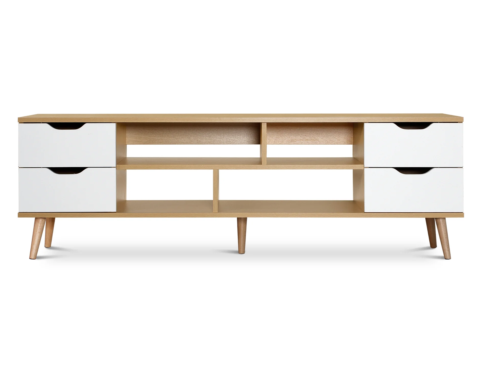 Lucille 1.4m Entertainment Unit - Oak - Image 3