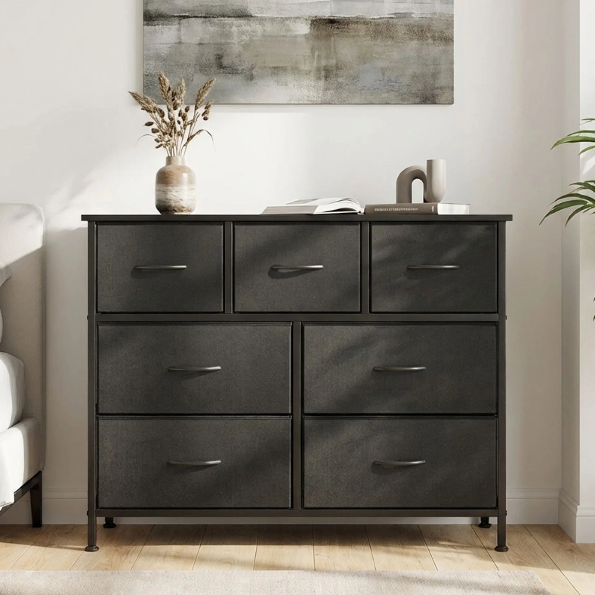 Madilyn 7 Drawers Lowboy - Black - Image 8