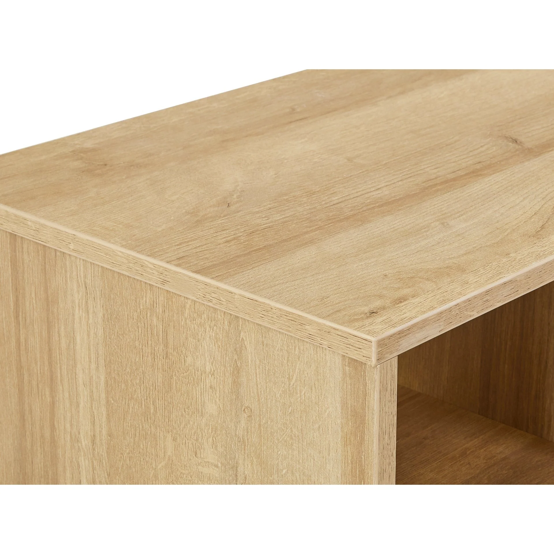 Makalu 100cm Computer Study Desk with Cabinet - Oak - Image 12