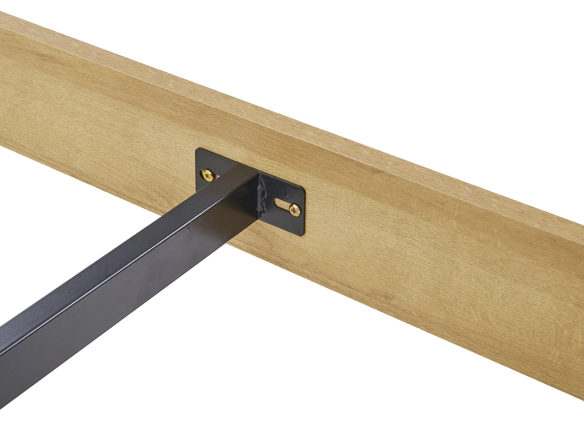 MAKALU Double Wooden Bed - OAK - Image 6