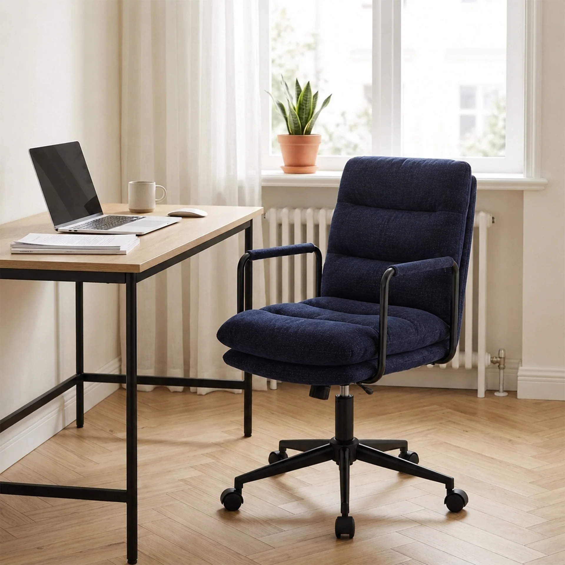 Malcolm Office Chair - Blue - Image 2