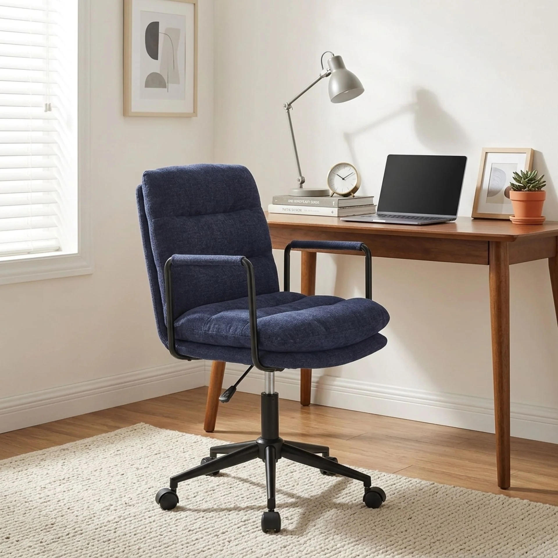 Malcolm Office Chair - Blue - Image 3