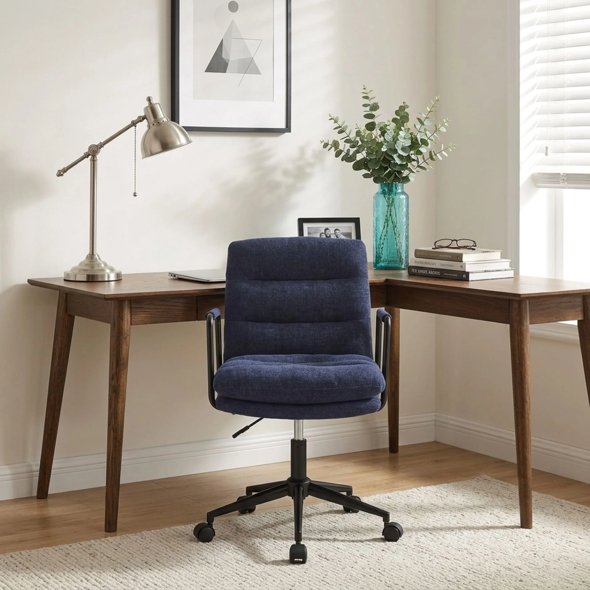 Malcolm Office Chair - Blue - Image 4