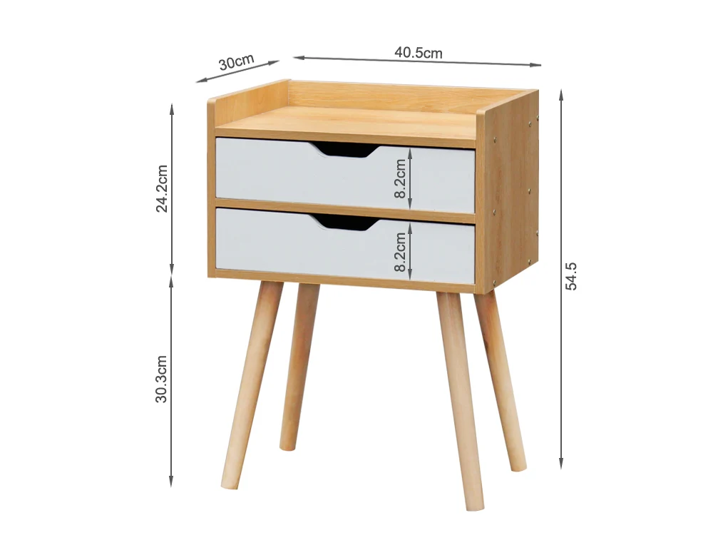 MARC Bedside Table - OAK - Image 6