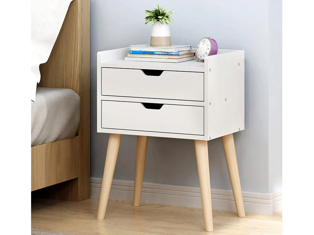 MARC Bedside Table - WHITE