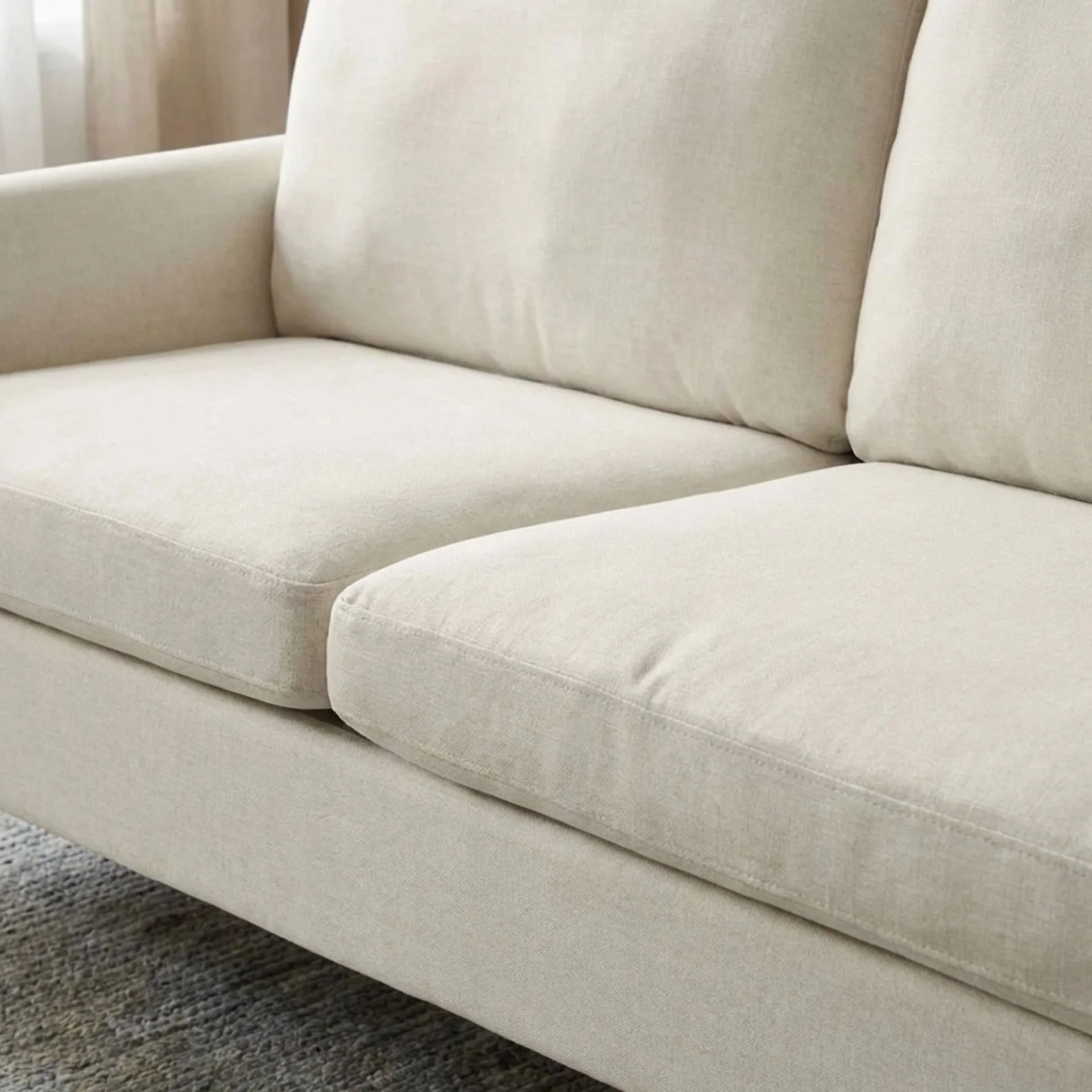Marine 3 Seater Sofa - Beige - Image 6