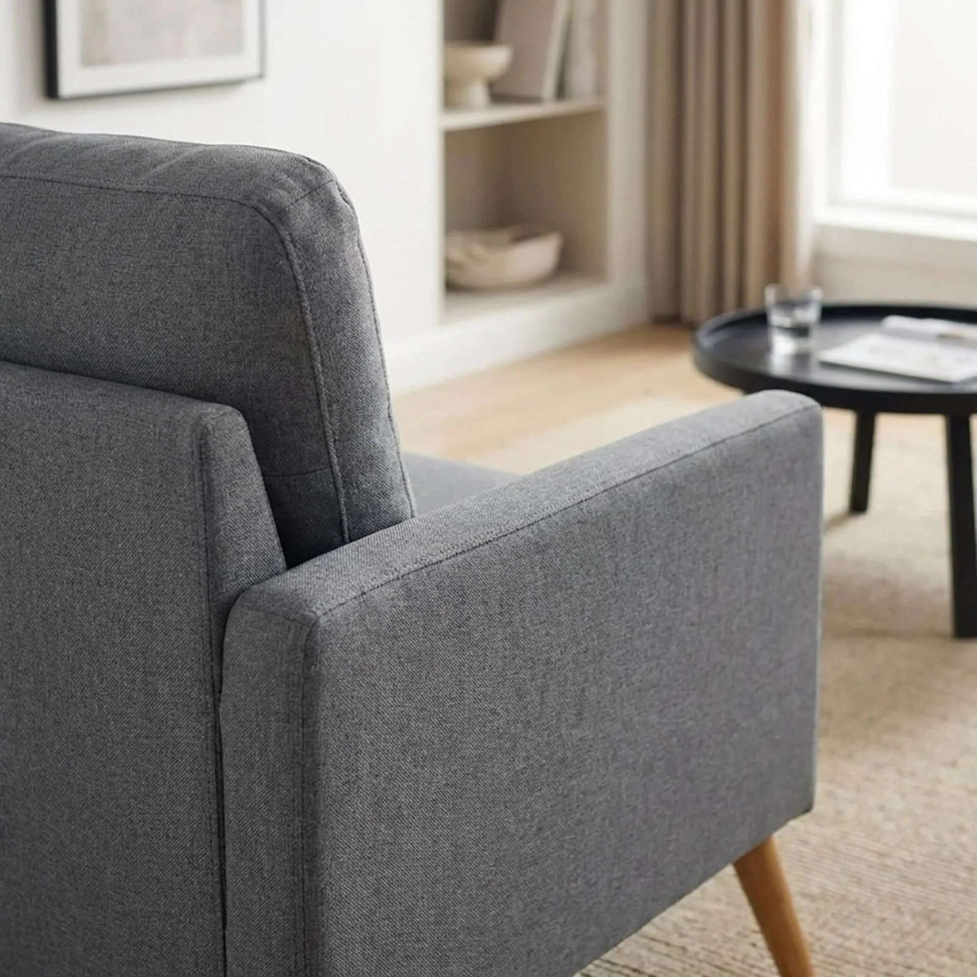 Marine 3 Seater Sofa - Dark Grey - Image 5