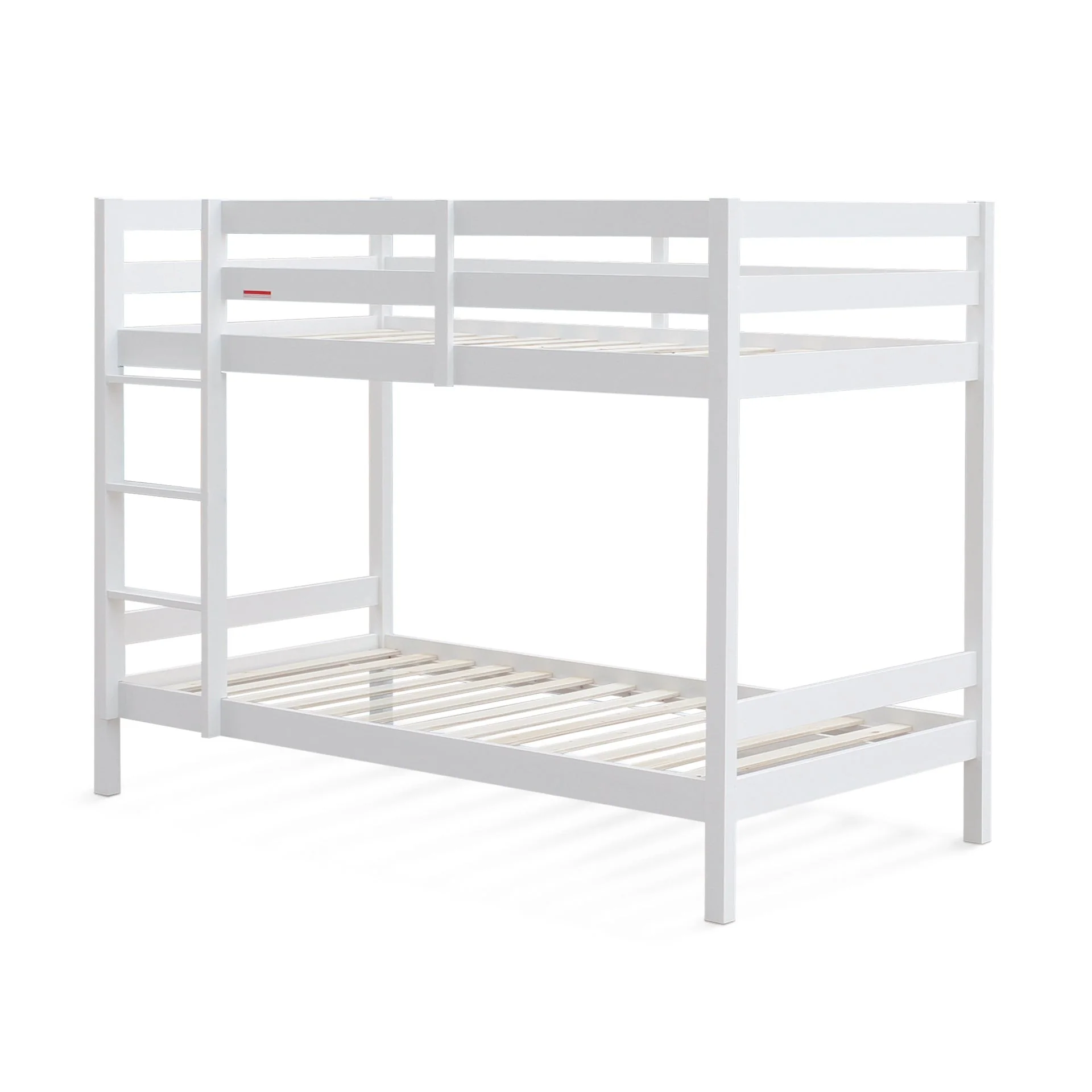 Maroon Single Wooden Bunk Bed Frame - White - Image 2