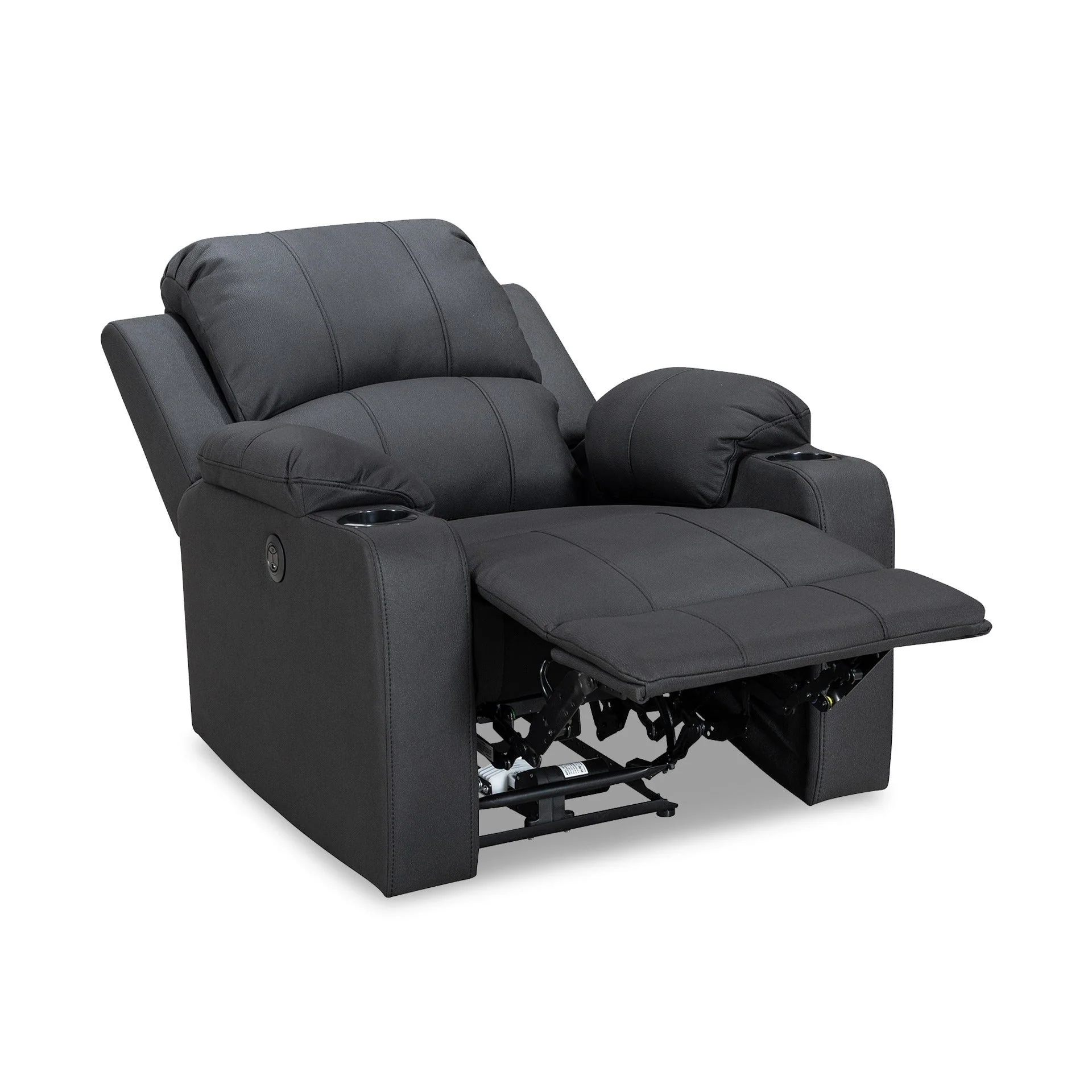 Marton Electric Recliner Chair - Black - Image 12