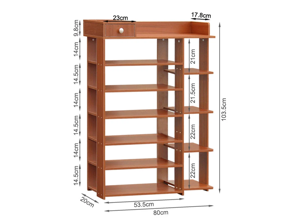 MATHESON 7 Tiers Shoe Rack - CARAMEL - Image 10