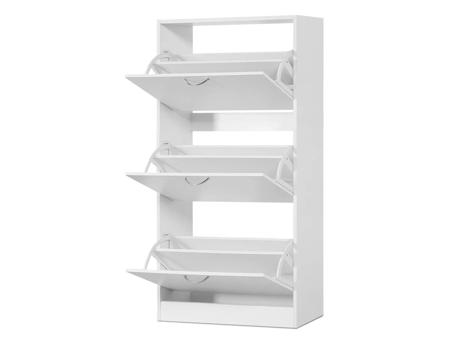 Matilda 3 Drawer Shoe Cabinet Storage - White - Image 4