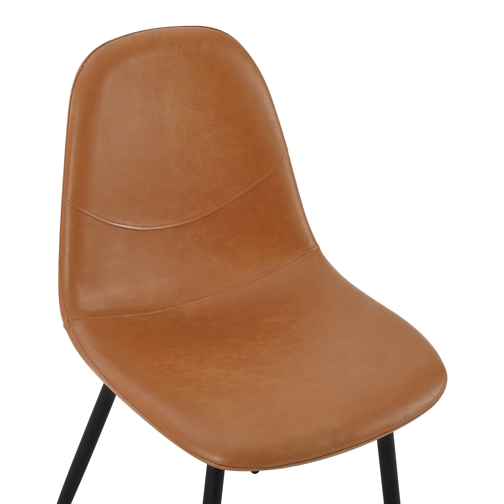 Matthew PU Leather Dining Chair - Set of 4 - Orange - Image 11