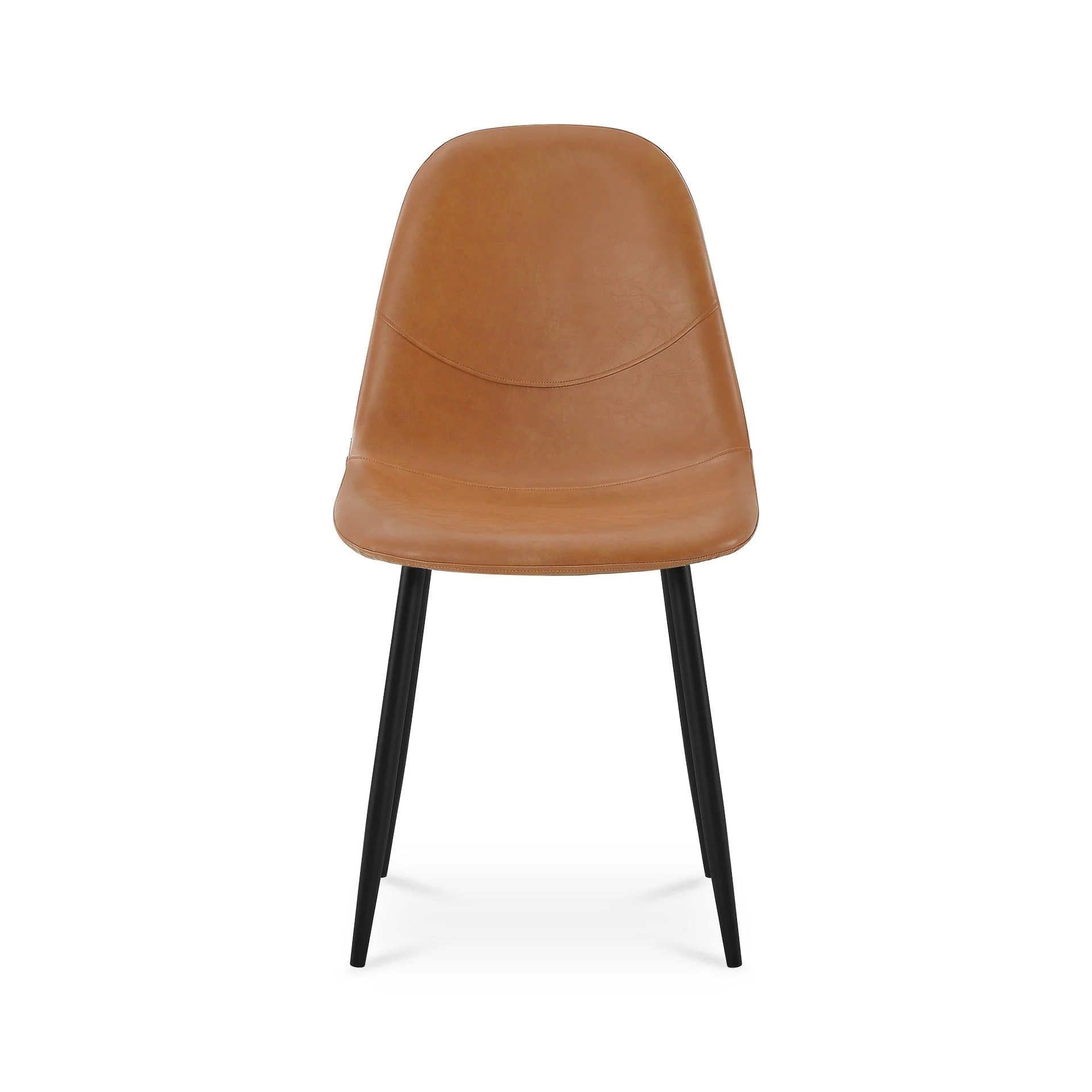 Matthew PU Leather Dining Chair - Set of 4 - Orange - Image 8