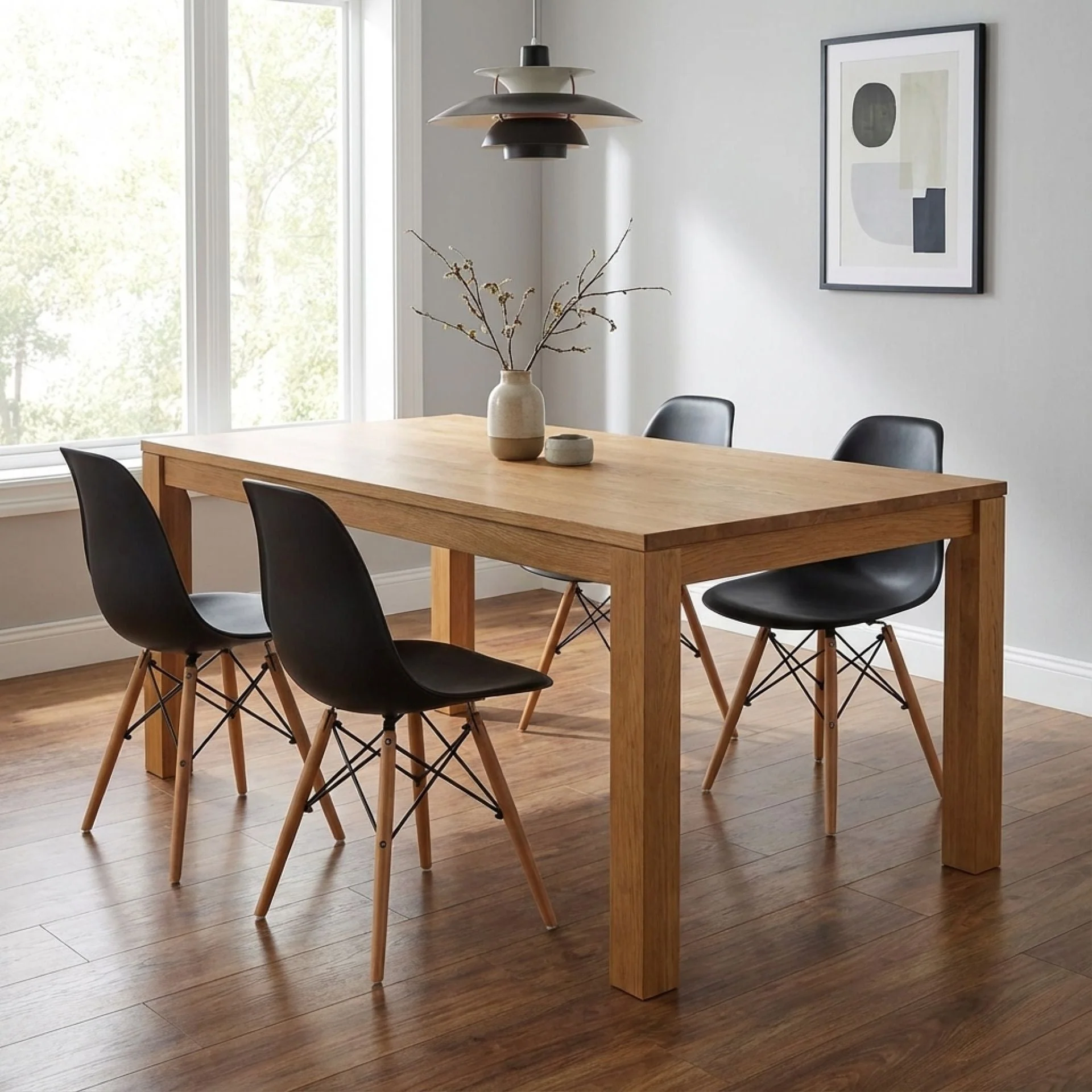 Maya Dining Chair Eiffel Tower Replica - Set of 4 - Black