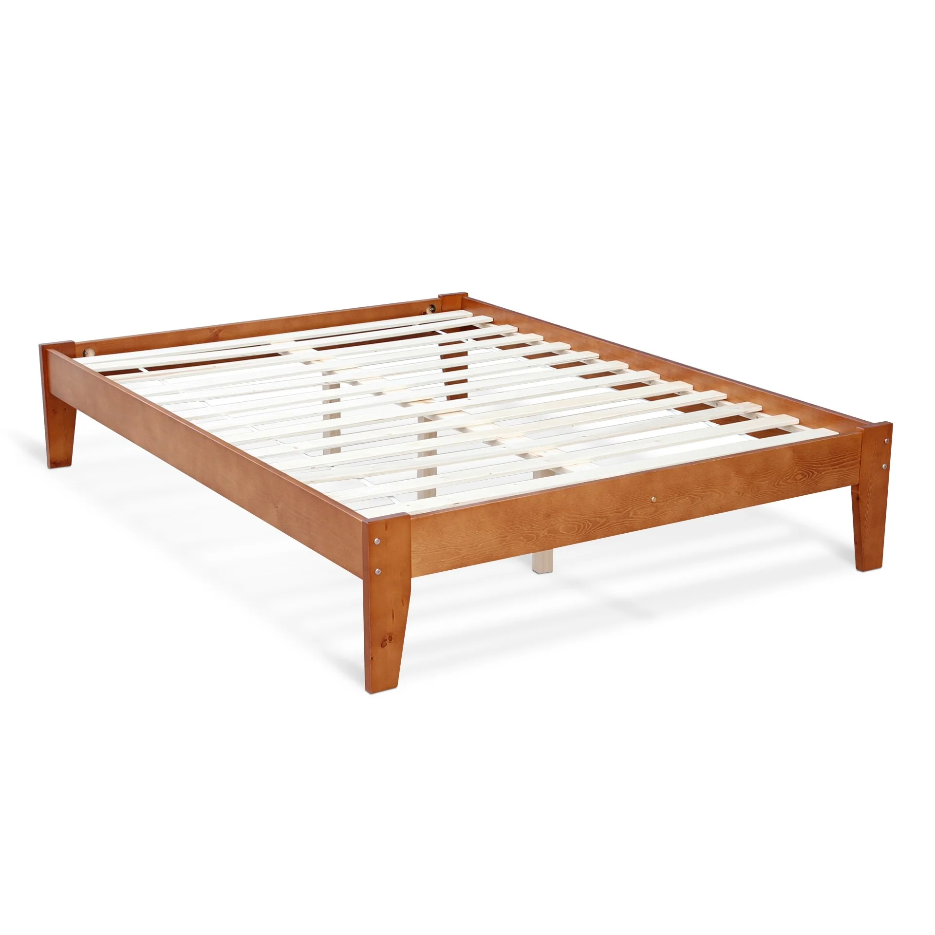 Meri Double Wooden Bed Frame - Oak - Image 4