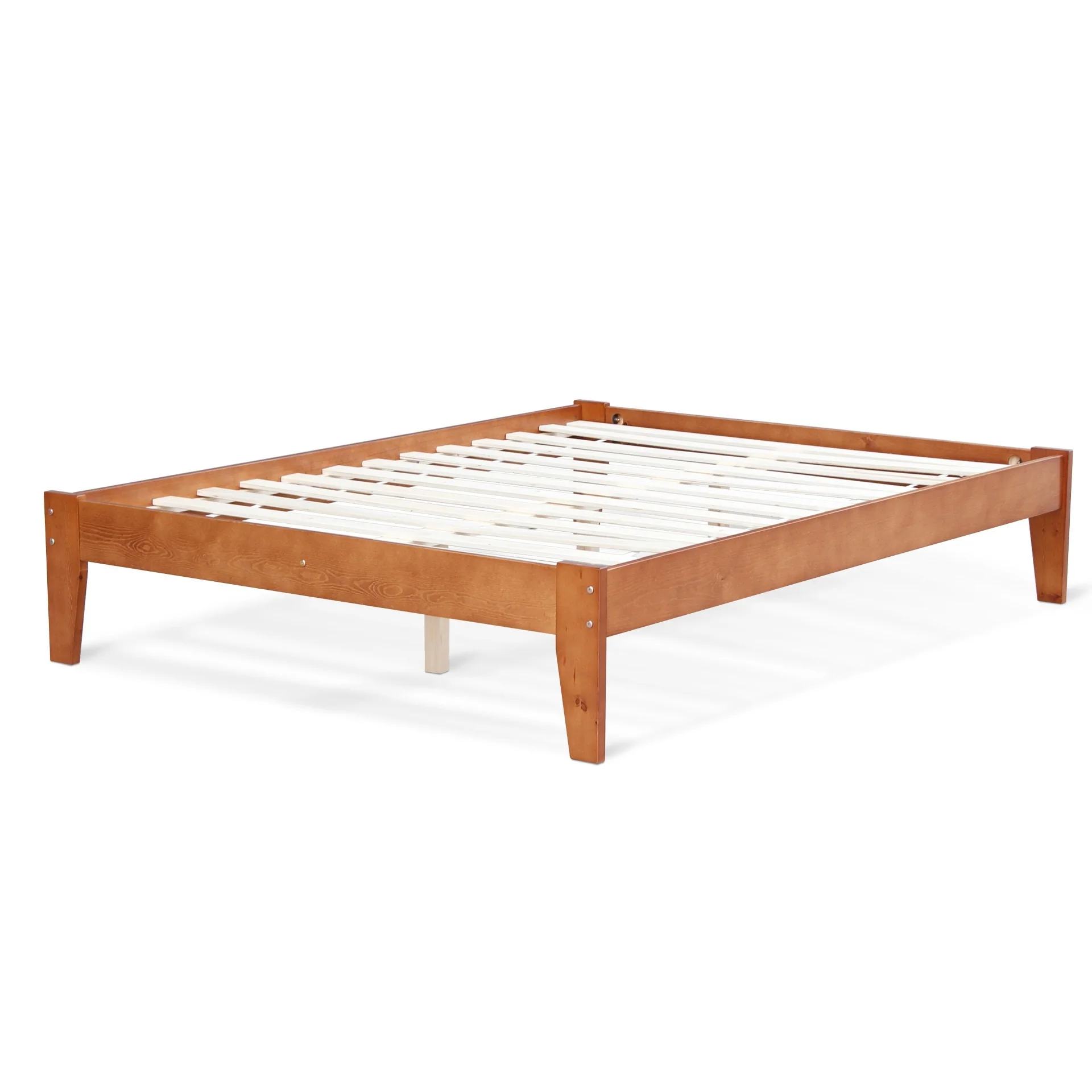 Meri Double Wooden Bed Frame - Oak - Image 5