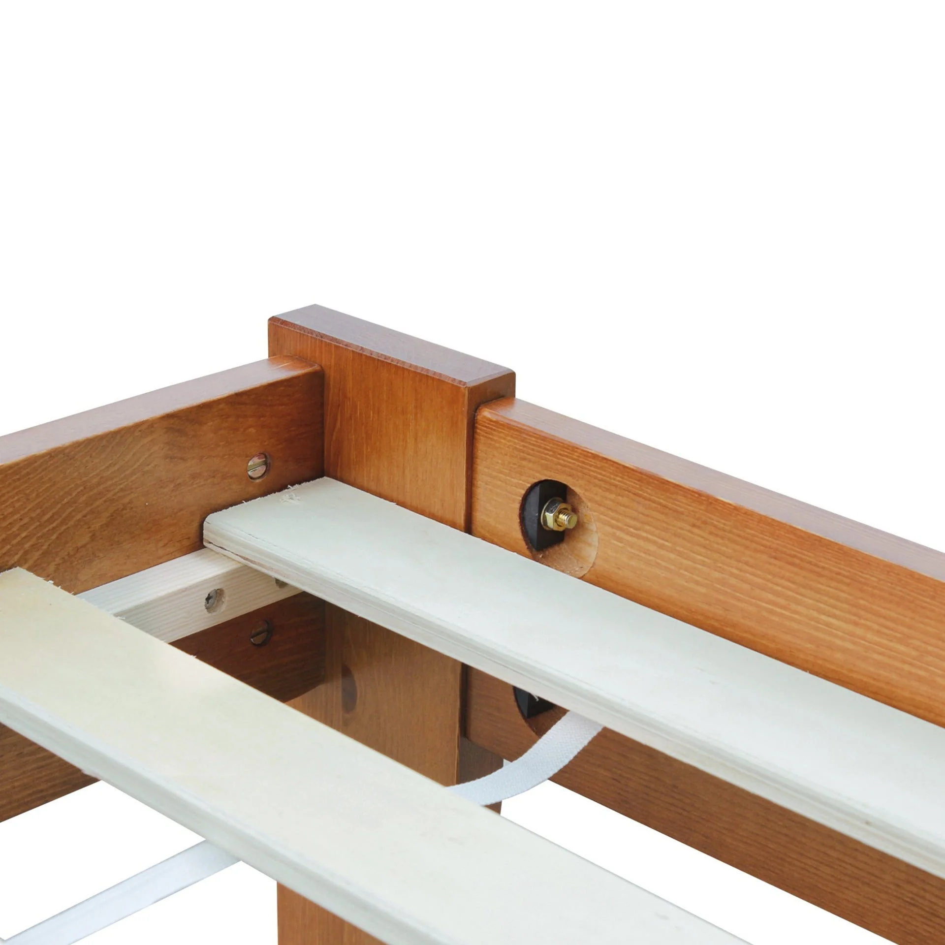 Meri King Single Wooden Bed Frame - Oak - Image 11