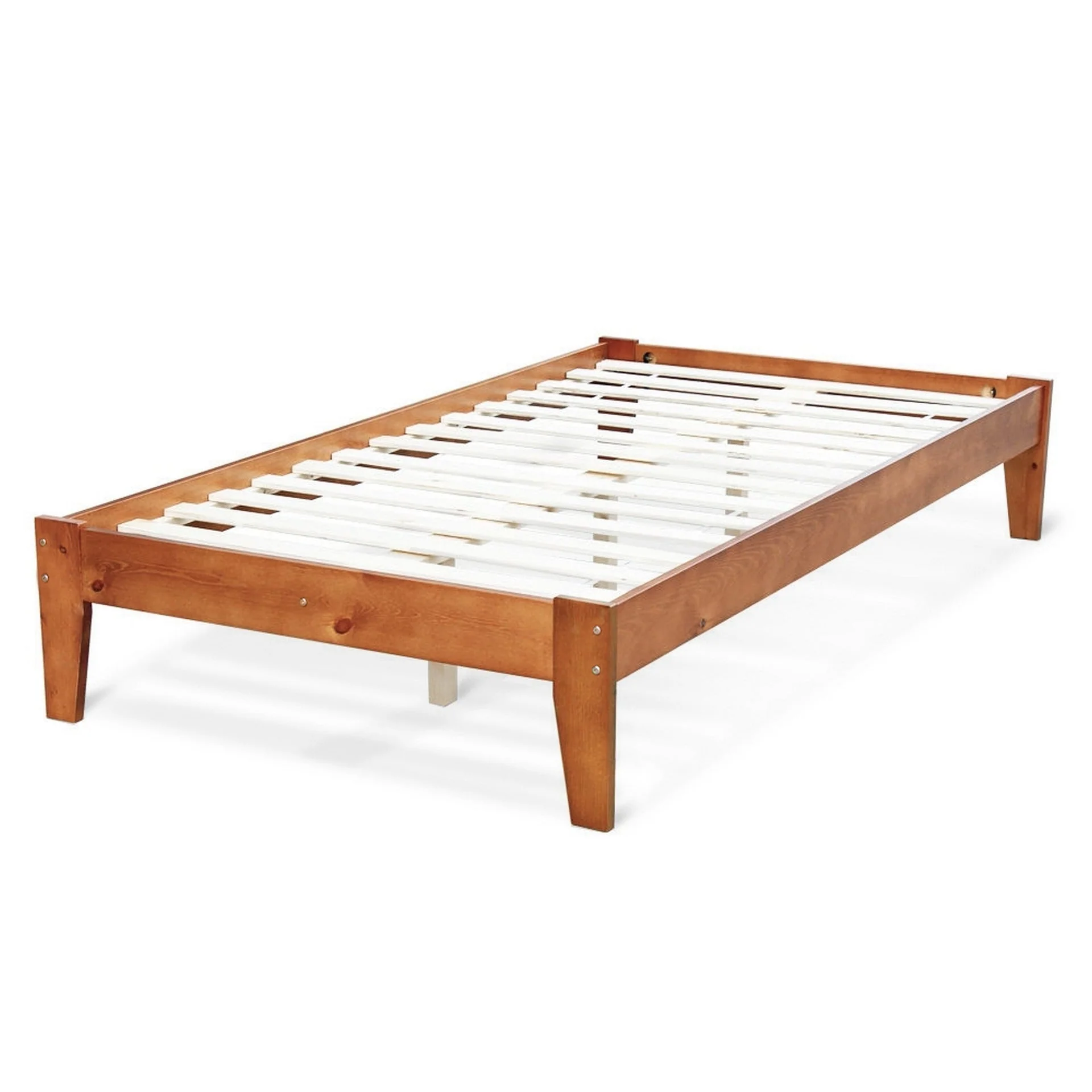 Meri King Single Wooden Bed Frame - Oak - Image 8