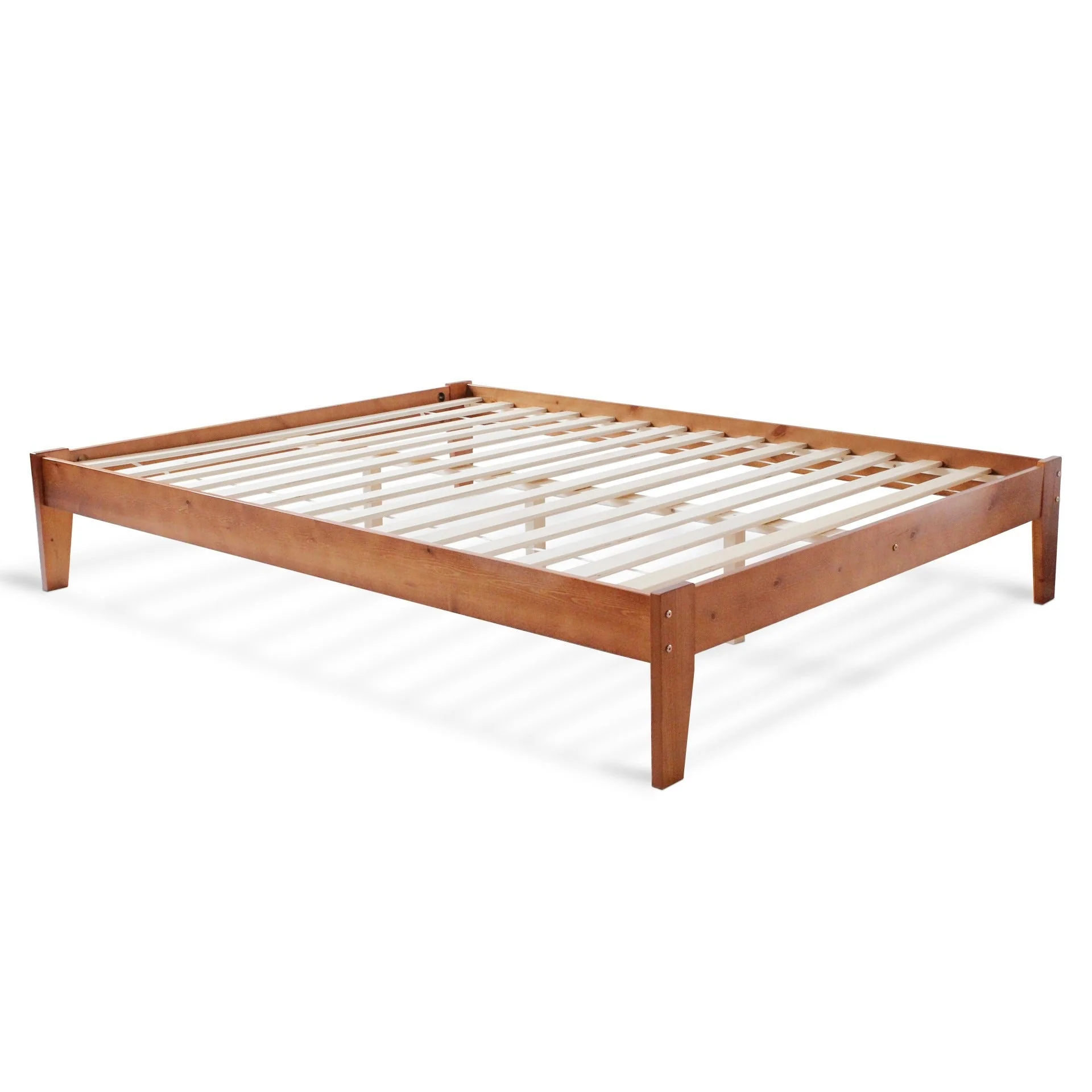 Meri Queen Wooden Bed Frame - Oak - Image 6