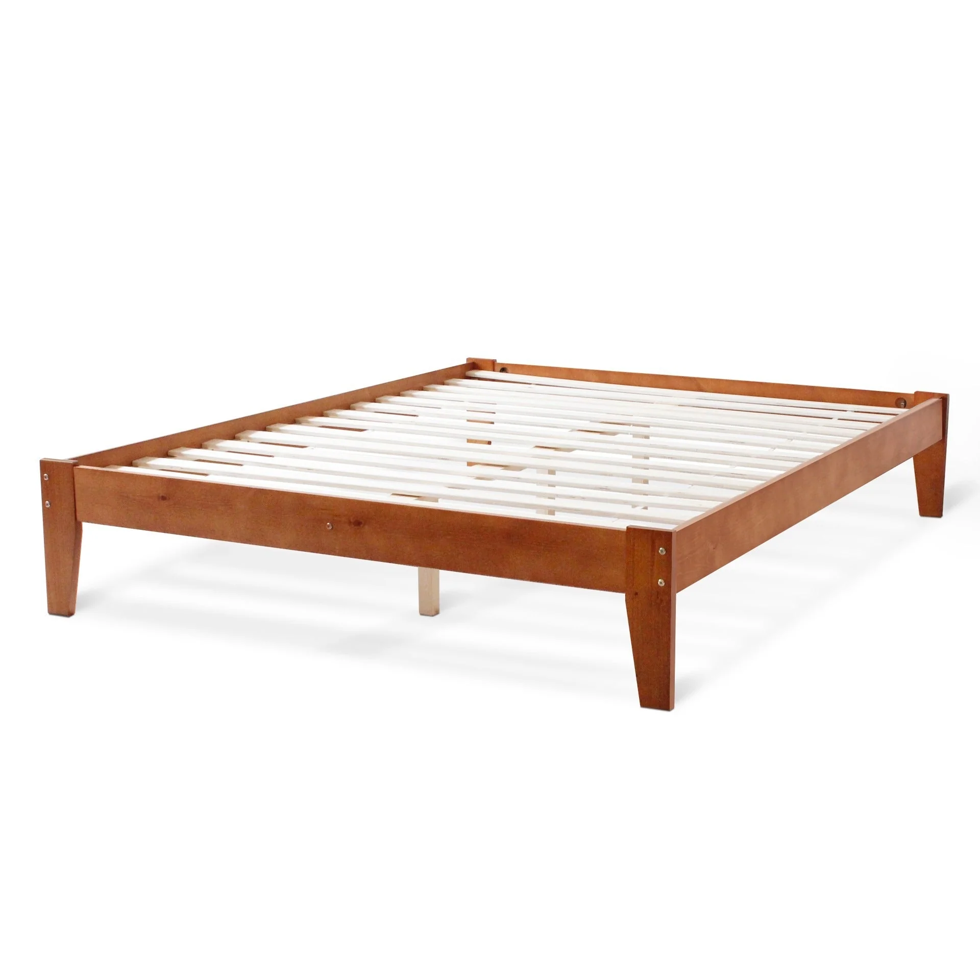Meri Queen Wooden Bed Frame - Oak - Image 7