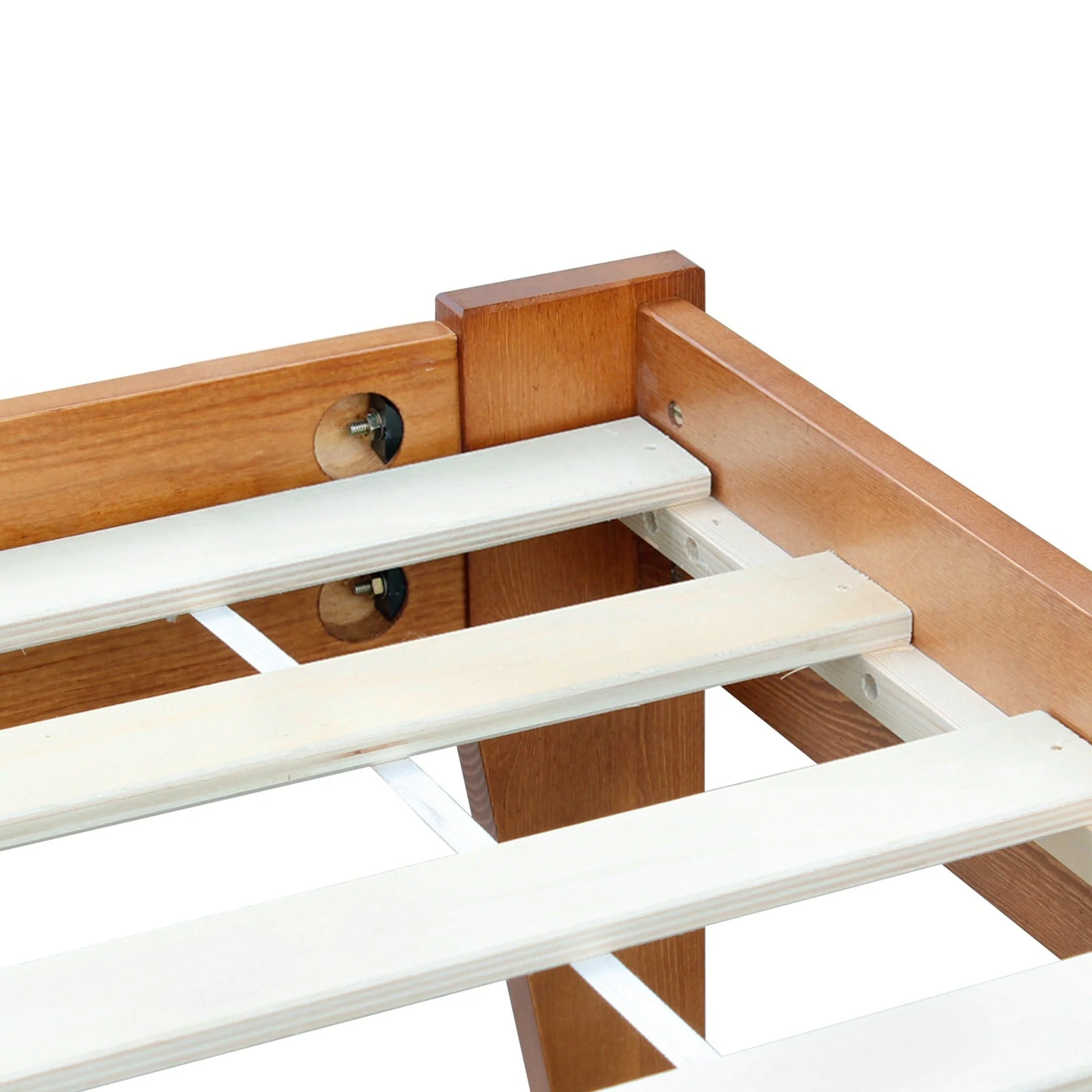 Meri Queen Wooden Bed Frame - Oak - Image 9