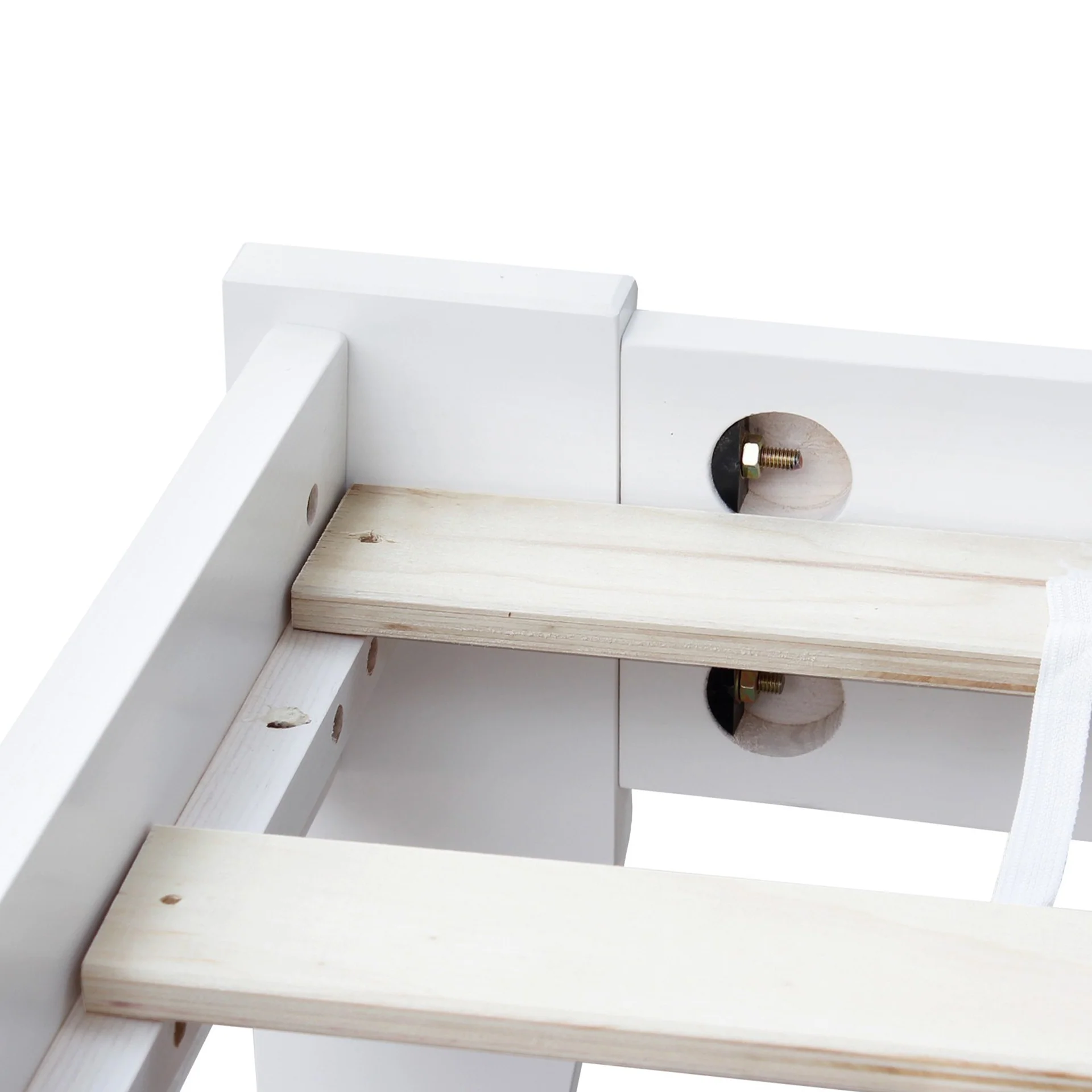 Meri Queen Wooden Bed Frame - White - Image 13