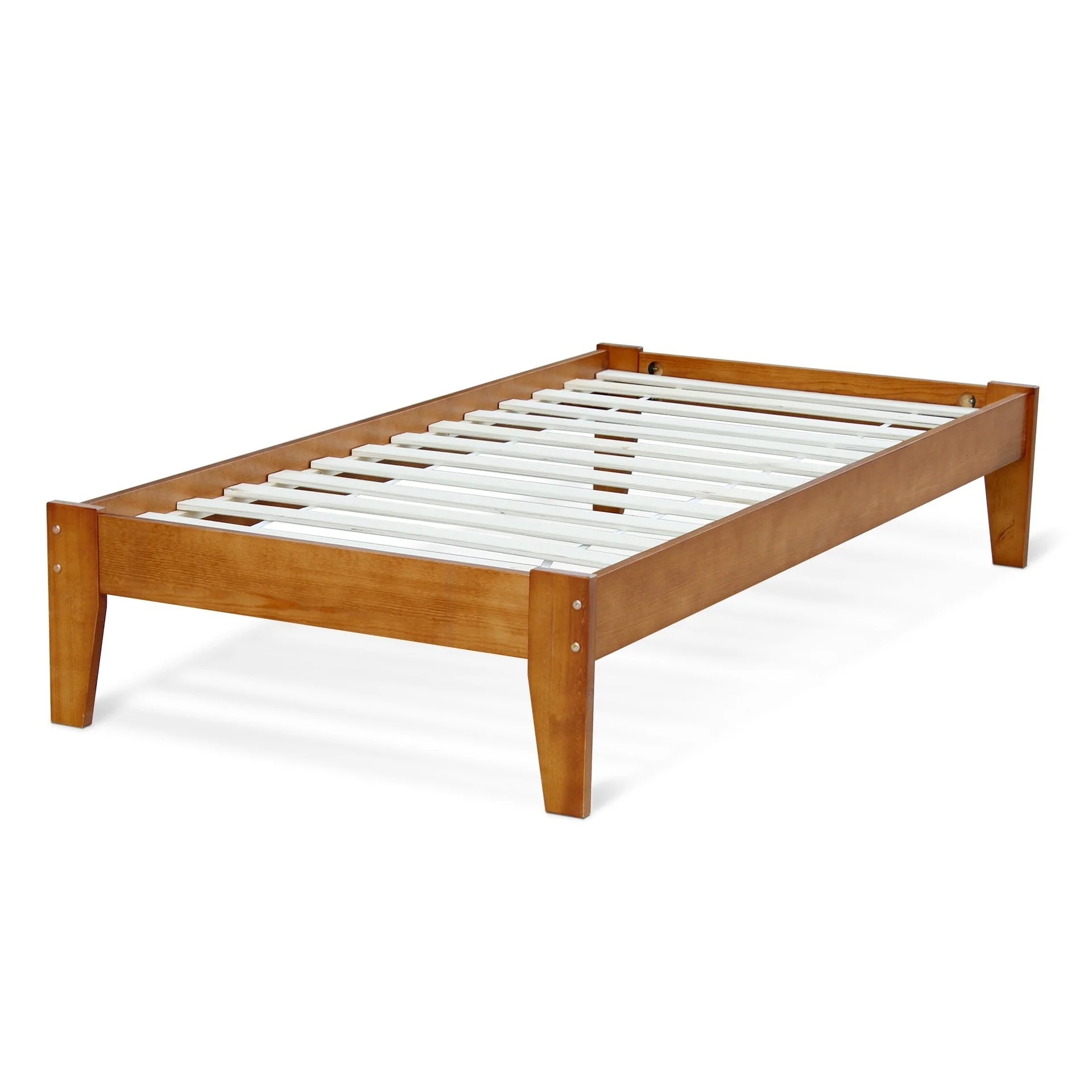 Natural Wood Bed Frame With Clear Under-Bed Storage - Image 8