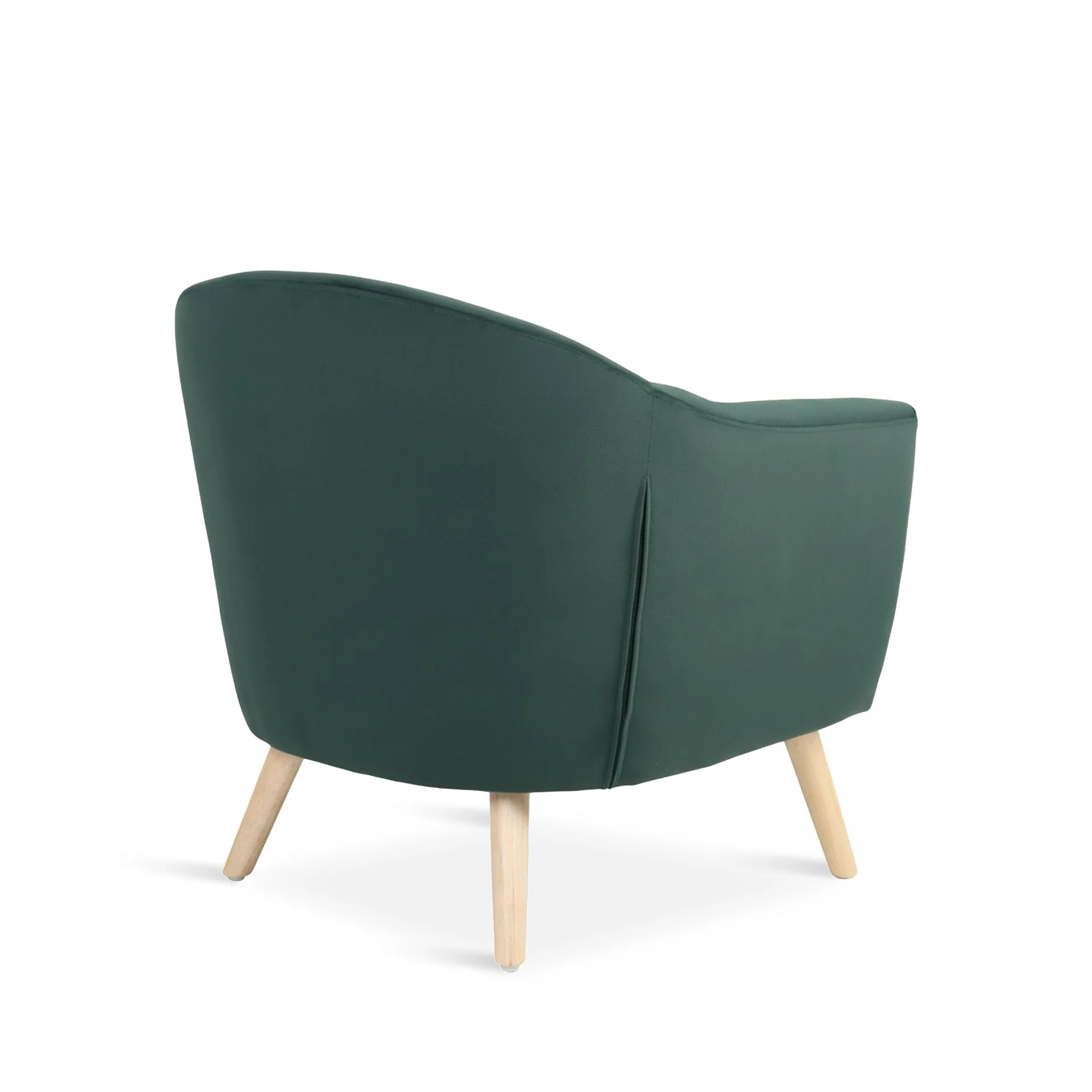 Millo Velvet Armchair - Dark Green - Image 13